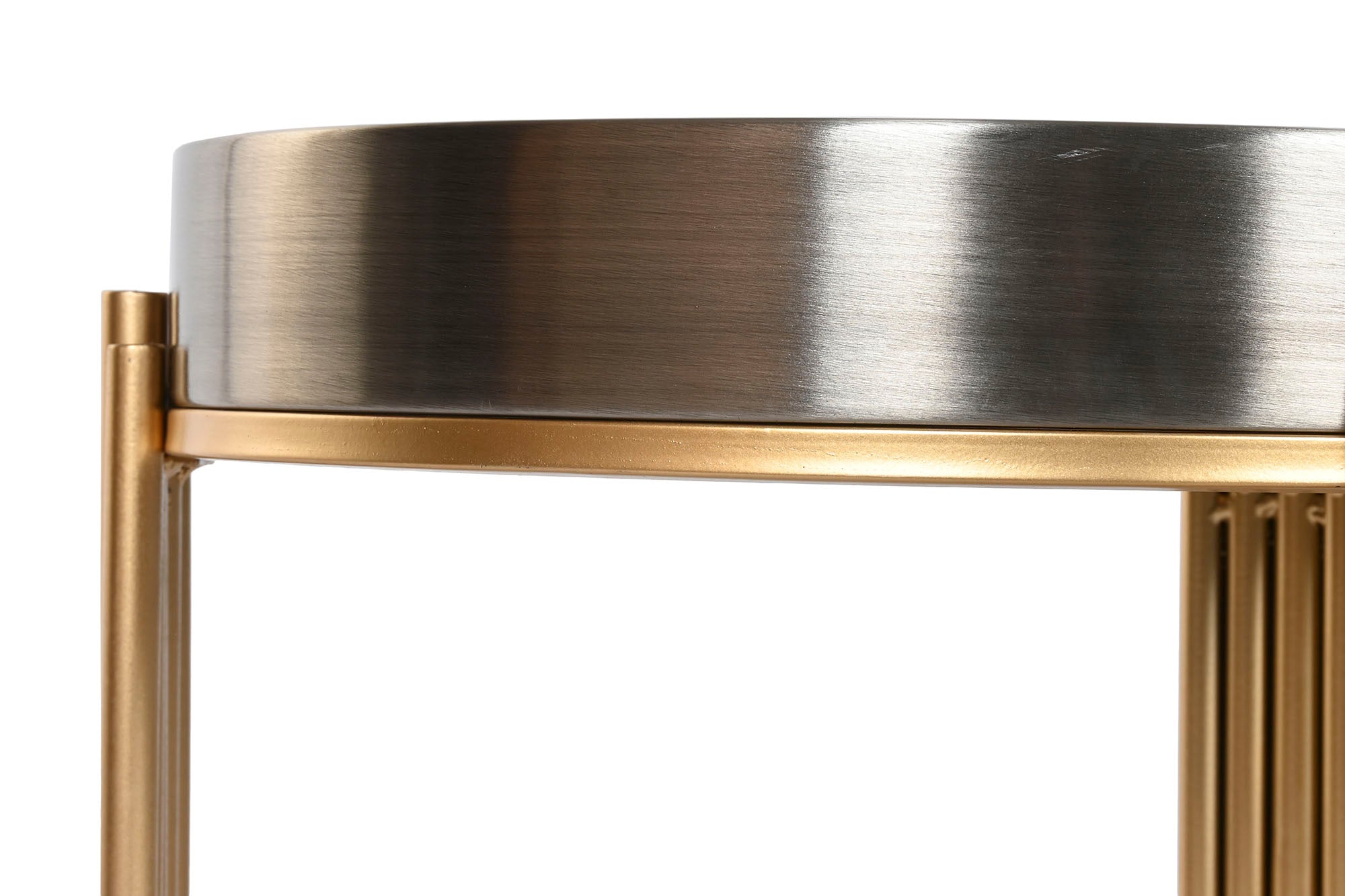Mesita Auxiliar Metal 50X50X54 Reloj Movimiento