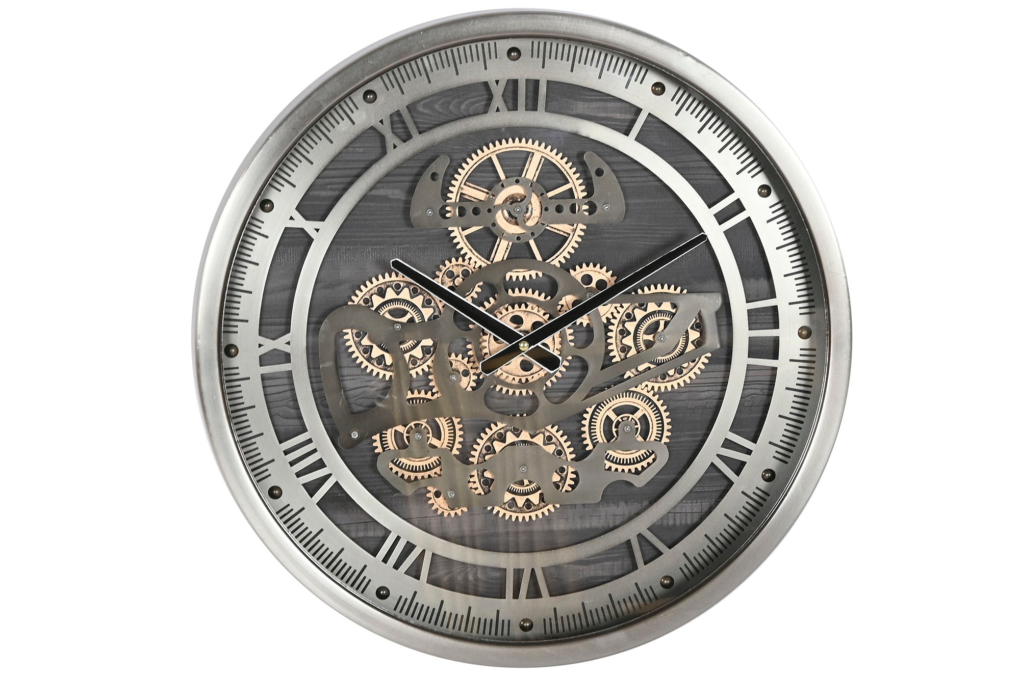 Mesita Auxiliar Metal 50X50X54 Reloj Movimiento
