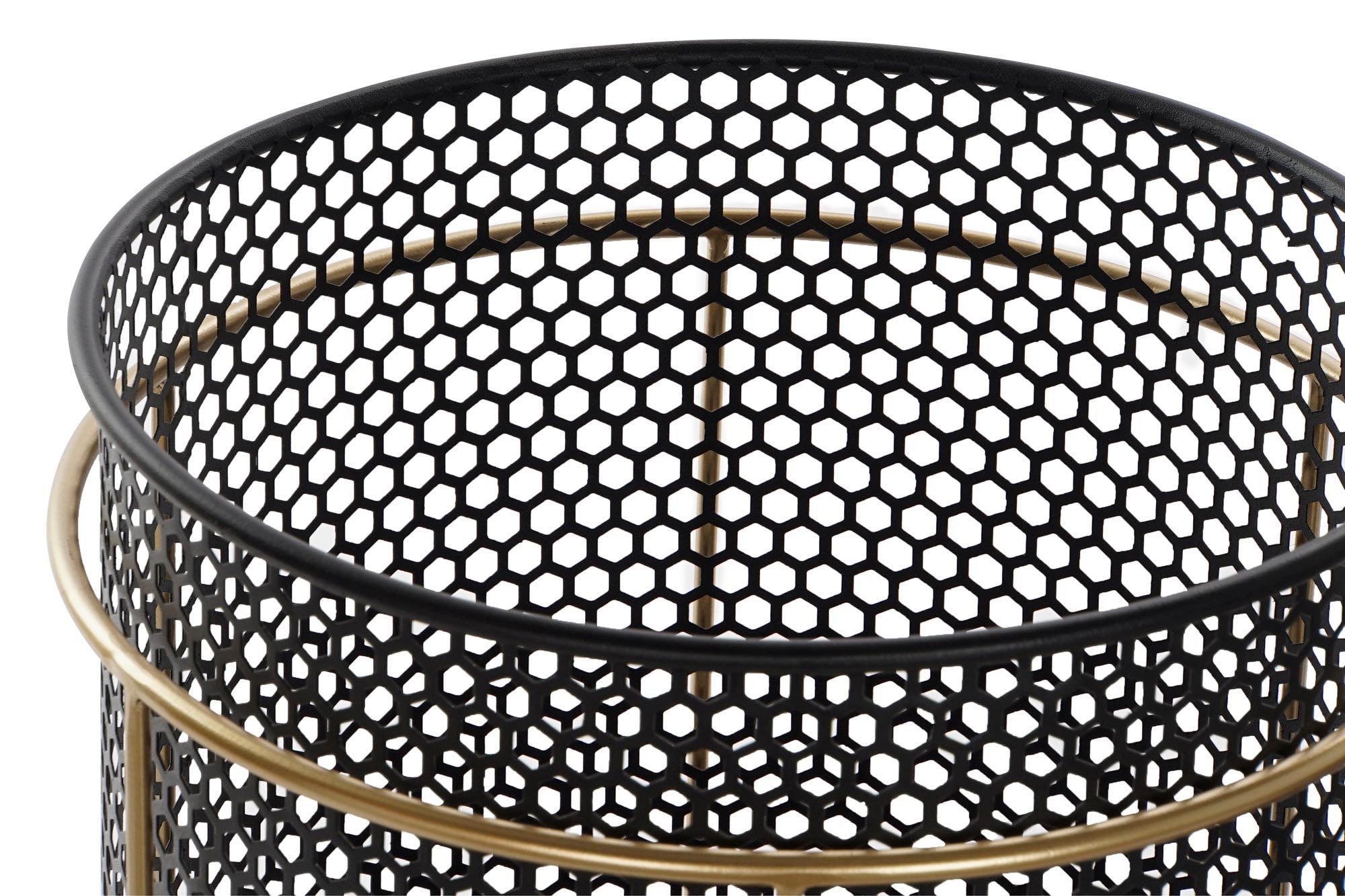 Conjunto de 2 vasos de metal 36x36x58 30x48 preto