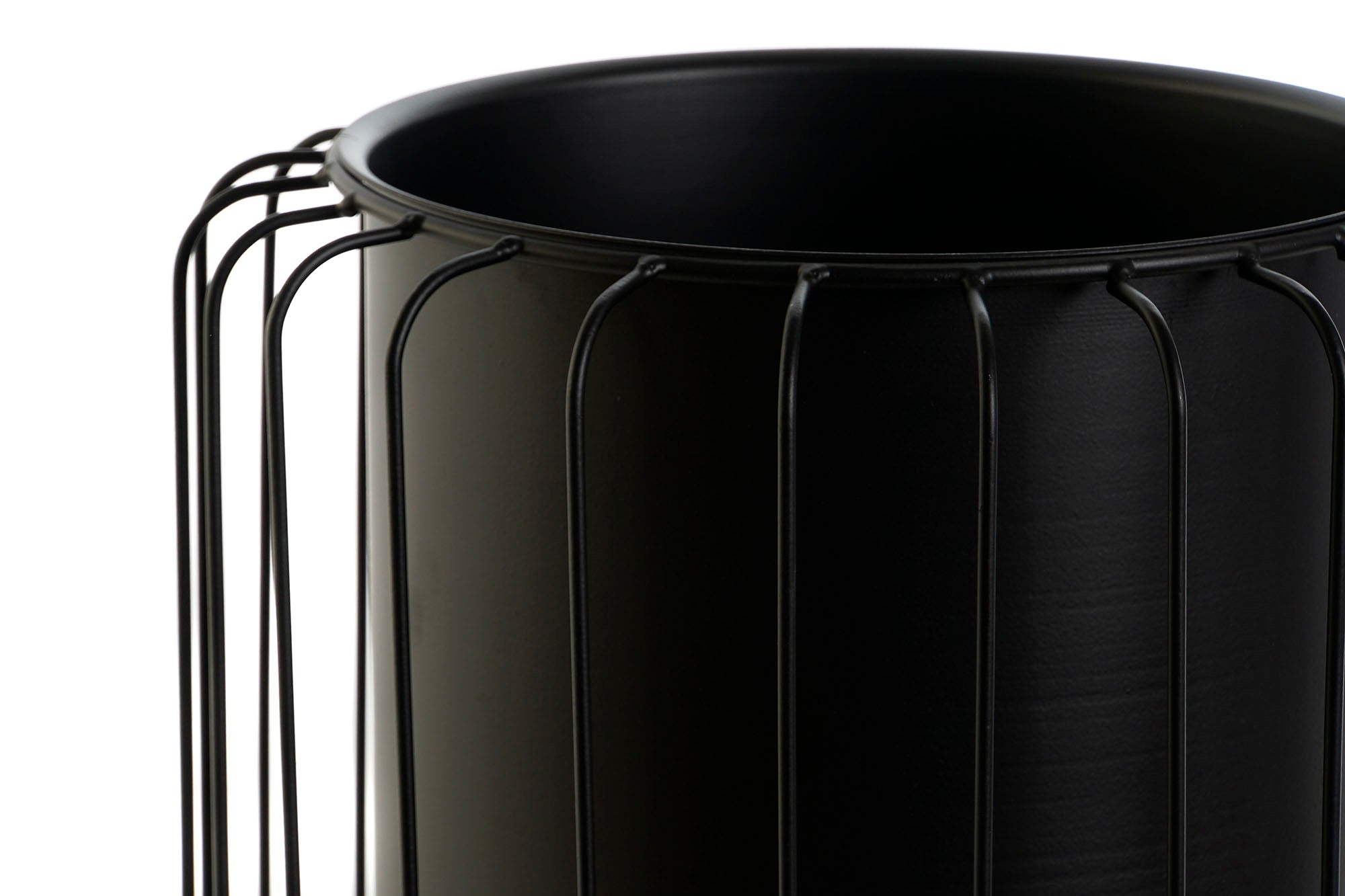 Vaso de metal 26x26x26 preto