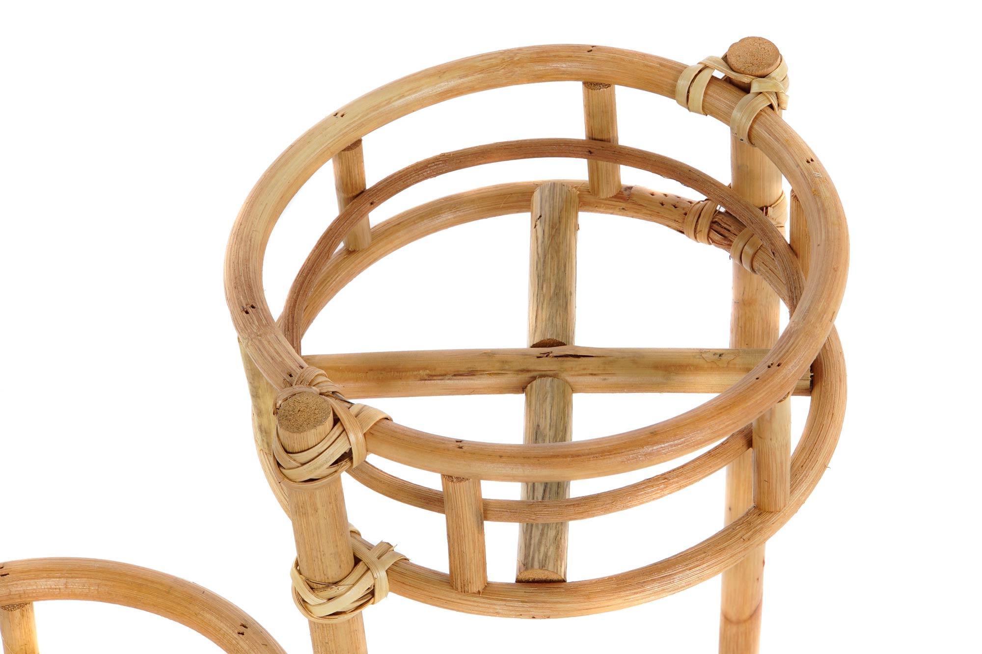 Vaso de vime 48x28x45 3 vasos naturais