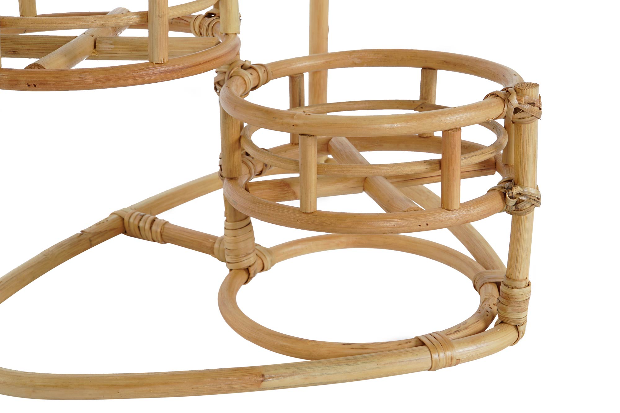 Vaso de vime 48x28x45 3 vasos naturais