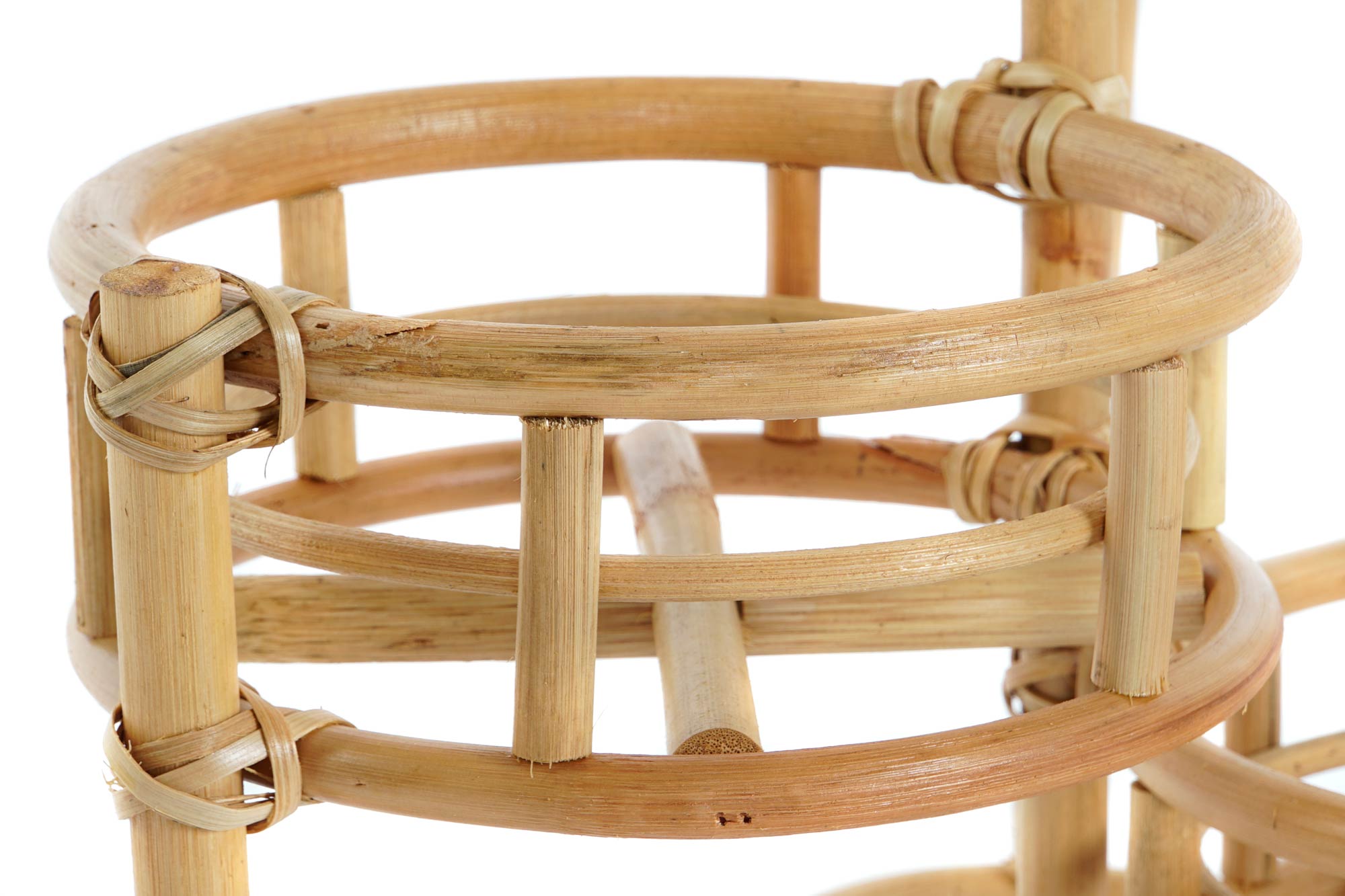 Vaso de vime 48x28x45 3 vasos naturais