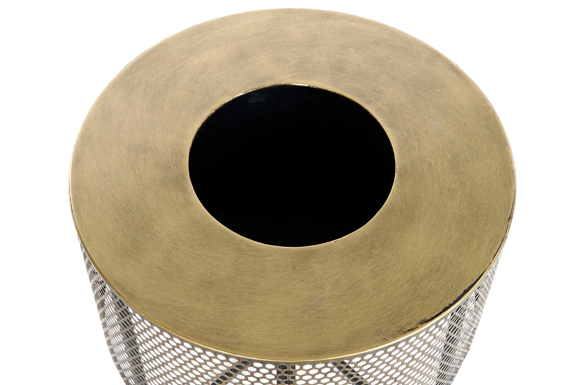 Conjunto de 2 vasos de metal 33x33x67 preto