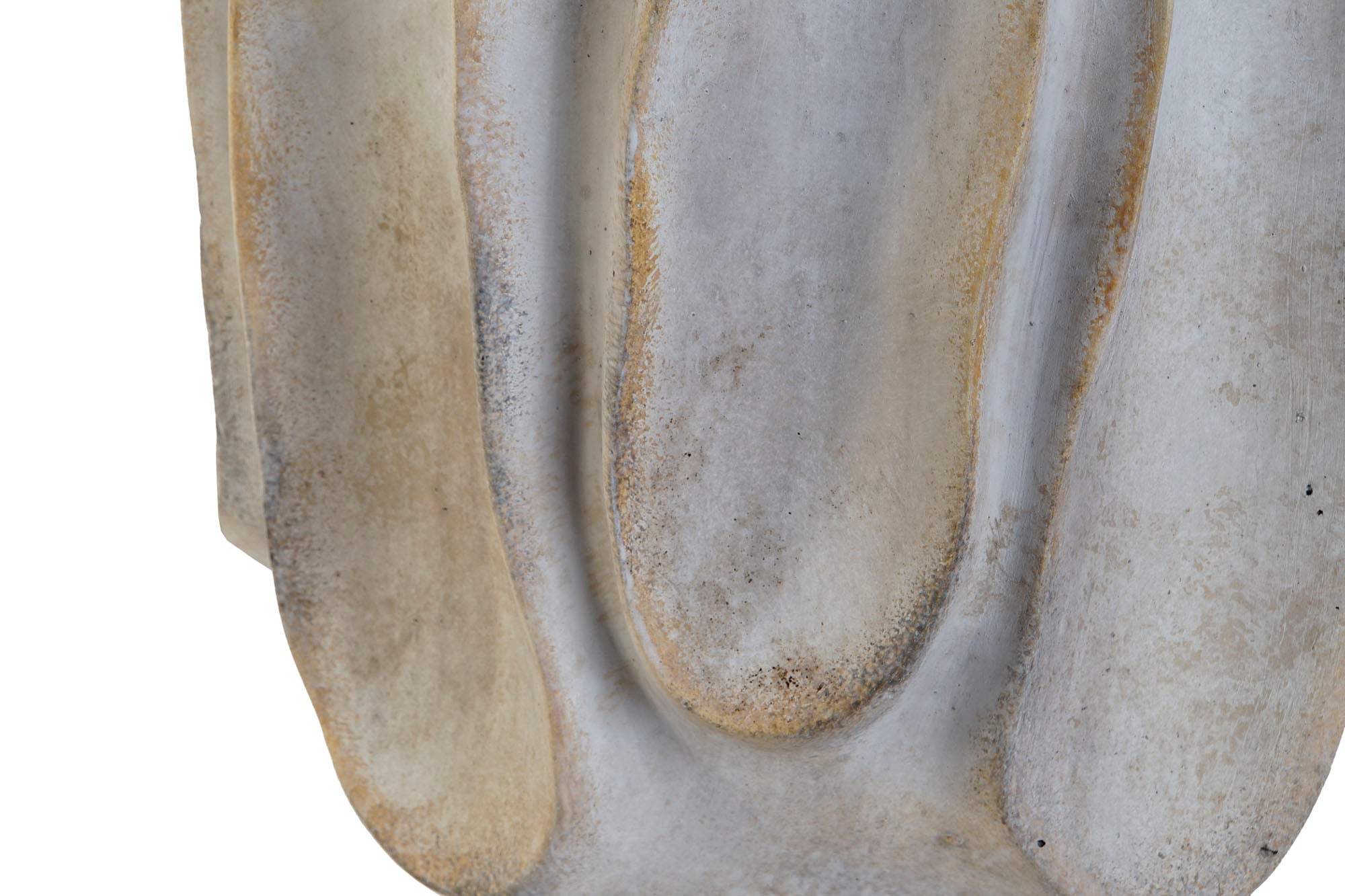 Vaso de cimento 28x27x48 cinza desgastado