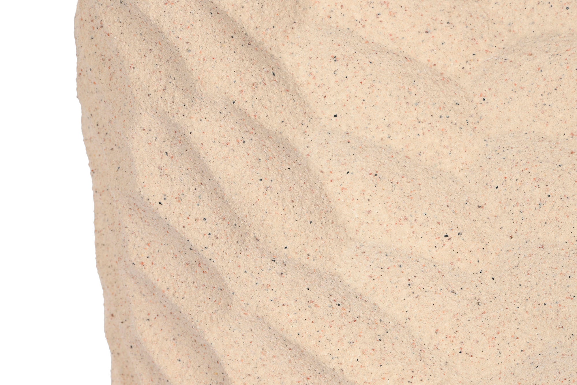 Vaso de fibra de vidro 36,5x36,5x61 bege áspero