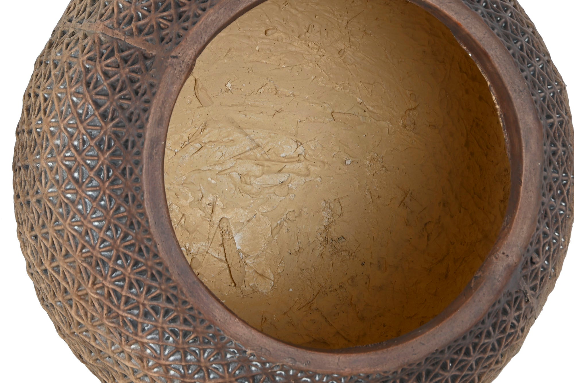 Vaso de Magnésia 37x37x43 Marrom