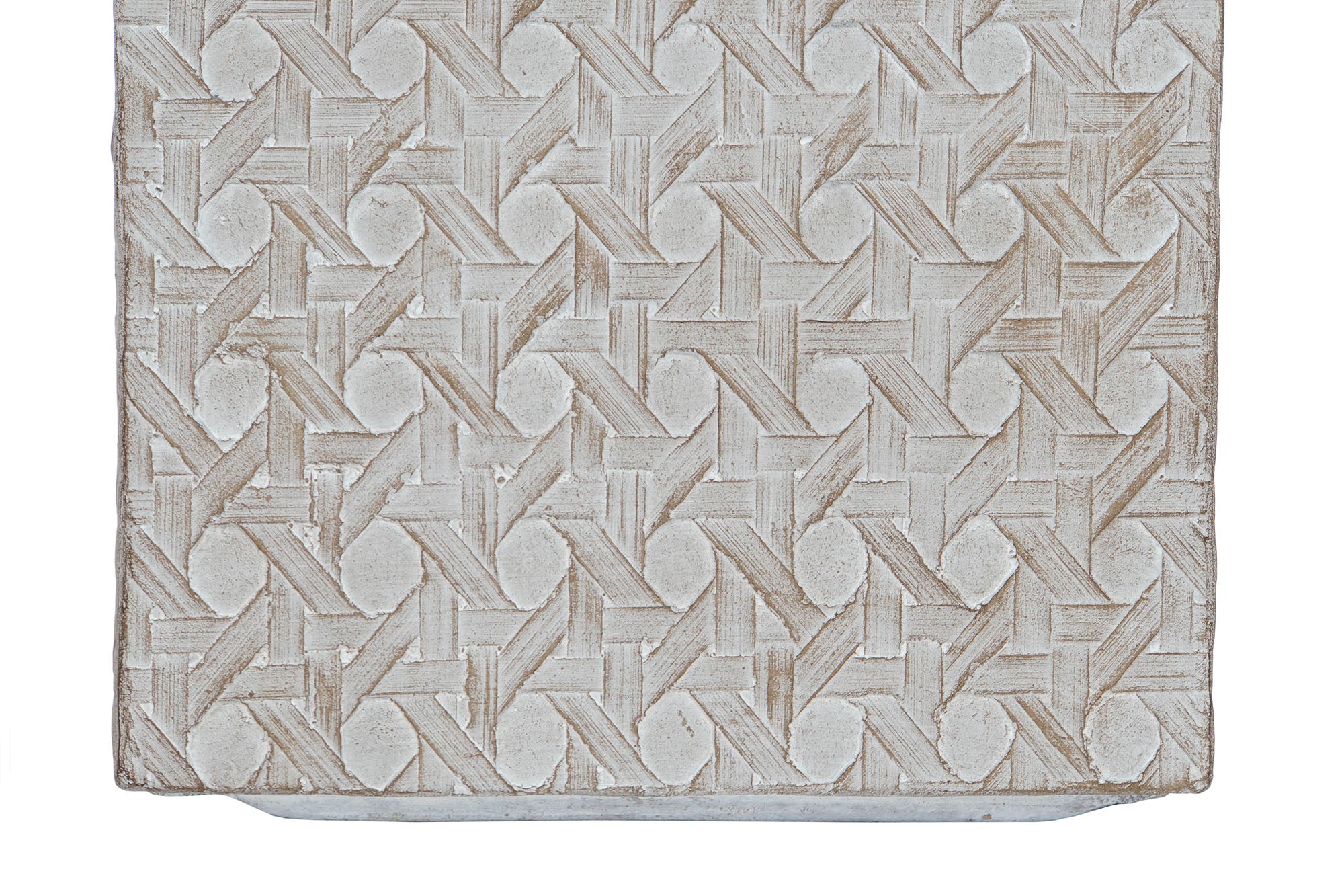 Conjunto de 4 potes de fibra de vidro de magnésia 44,5 x 44,5 x 42,5