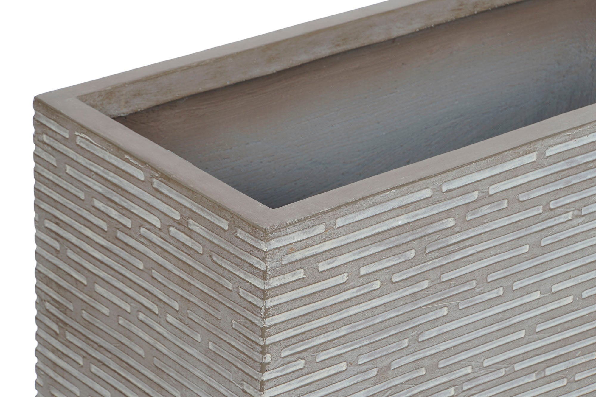 Conjunto de 3 vasos de magnésia 74,5 x 37,5 x 37,5 Decape