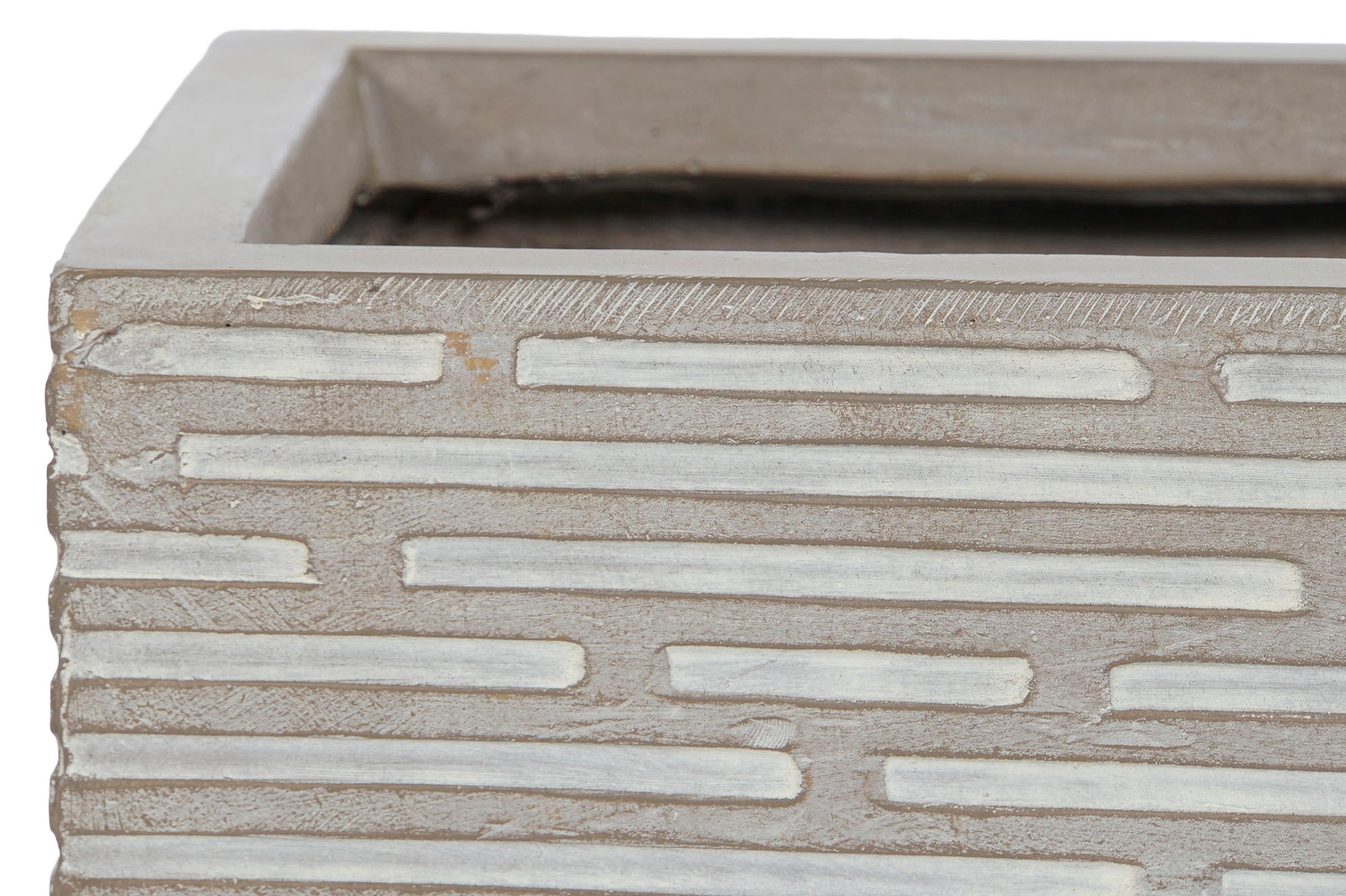 Conjunto de 3 vasos de magnésia 74,5 x 37,5 x 37,5 Decape