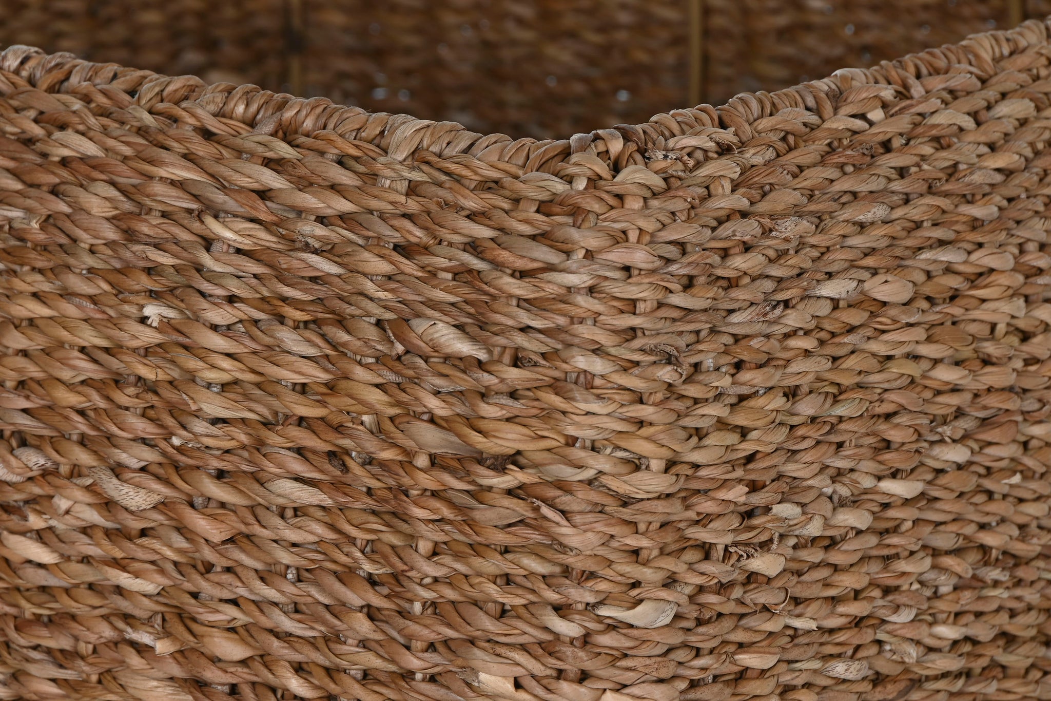 Conjunto de 3 vasos de metal com ervas marinhas 40x40x70 natural