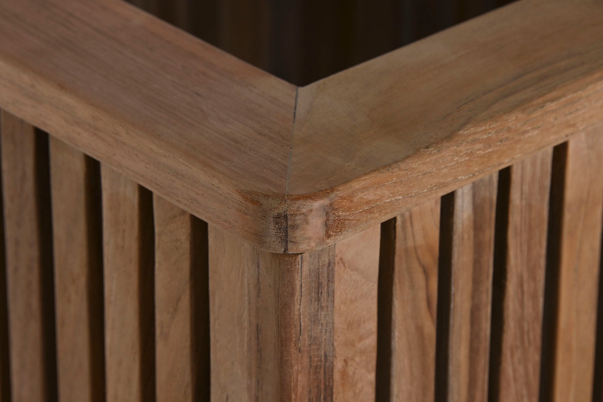 Vaso de Teca 34,5X34,5X37 Natural