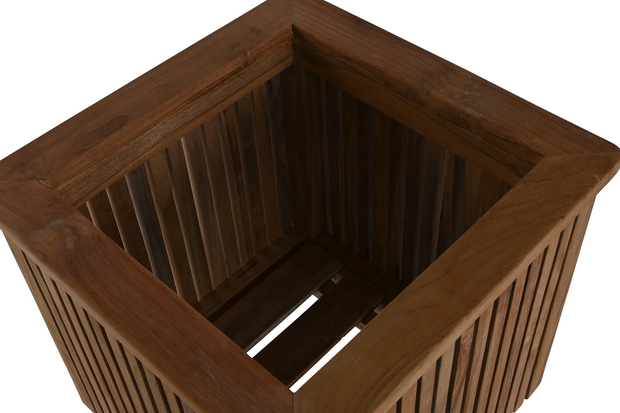 Vaso de Teca 34,5X34,5X37 Natural