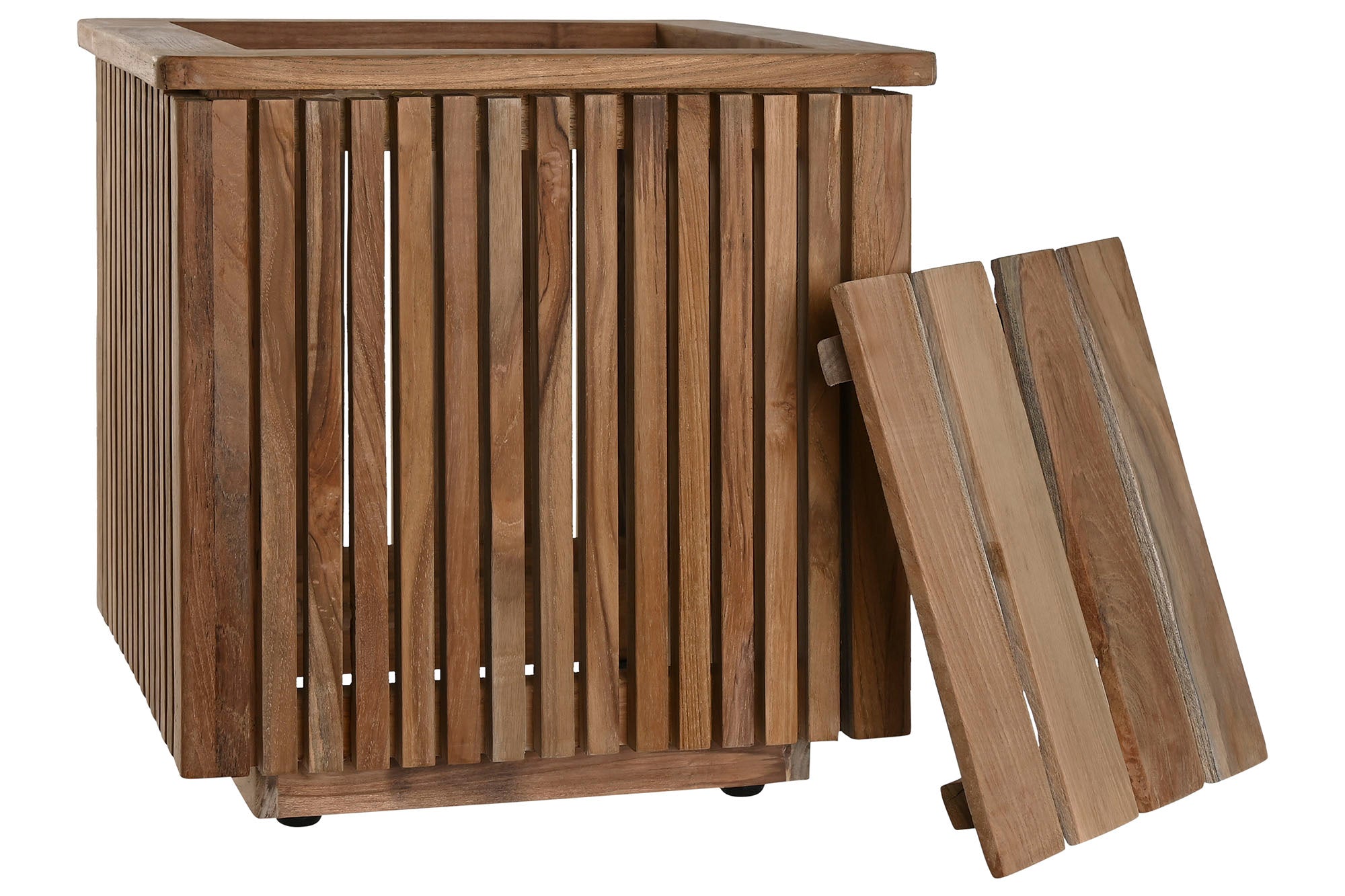 Vaso de Teca 34,5X34,5X37 Natural