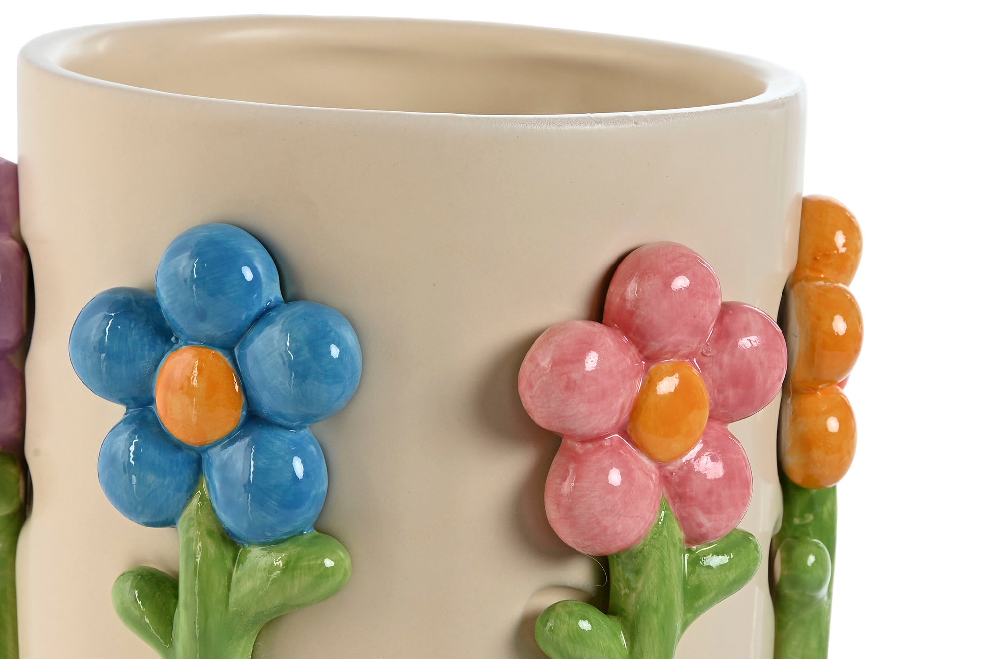 Vaso de flores Dolomita 20x20x18 Creme
