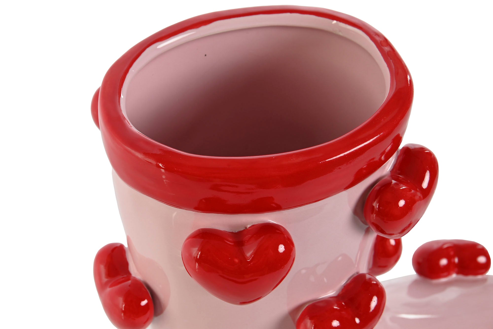 Vaso de Dolomita 21x11x22 Coração Bota 2 Sortidos
