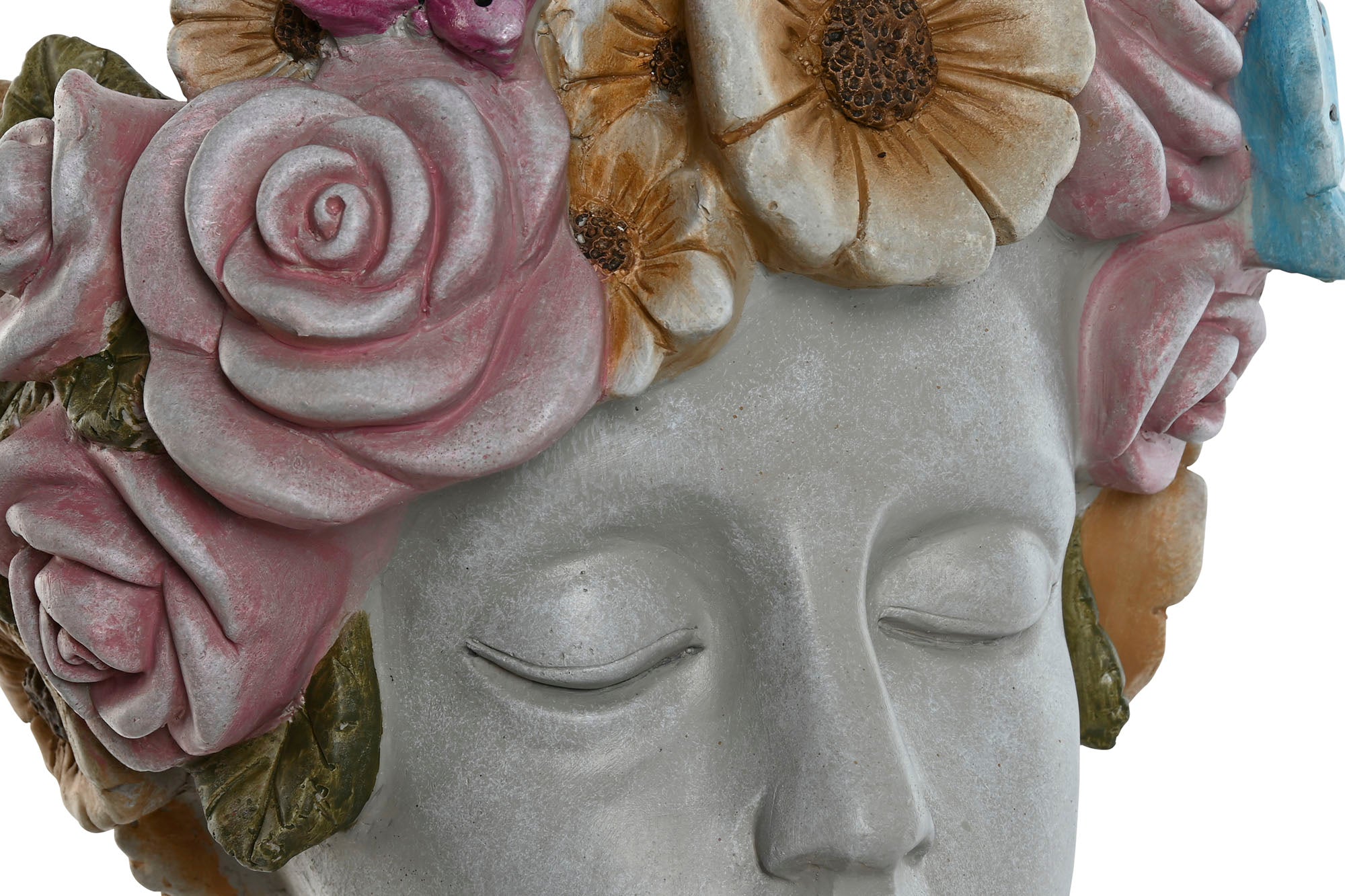 Vaso de Magnésia 32x28x53 Flores para Meninas