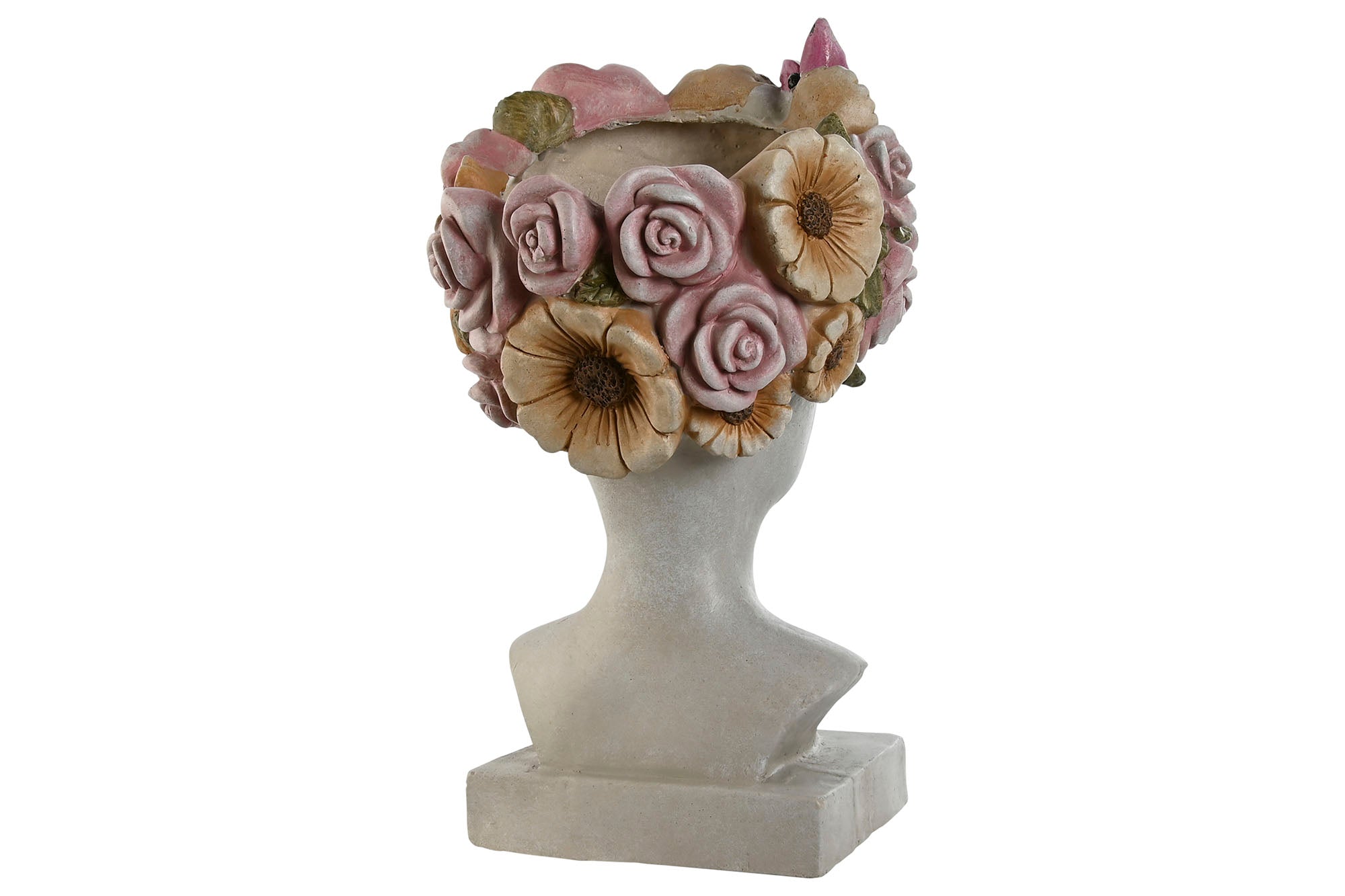 Vaso de Magnésia 32x28x53 Flores para Meninas