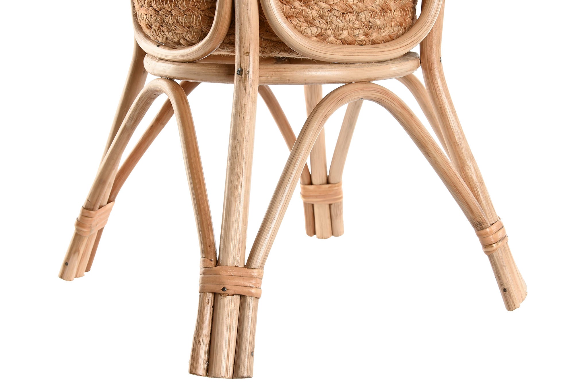Conjunto de 2 vasos de vime em fibra 28x28x38 natural