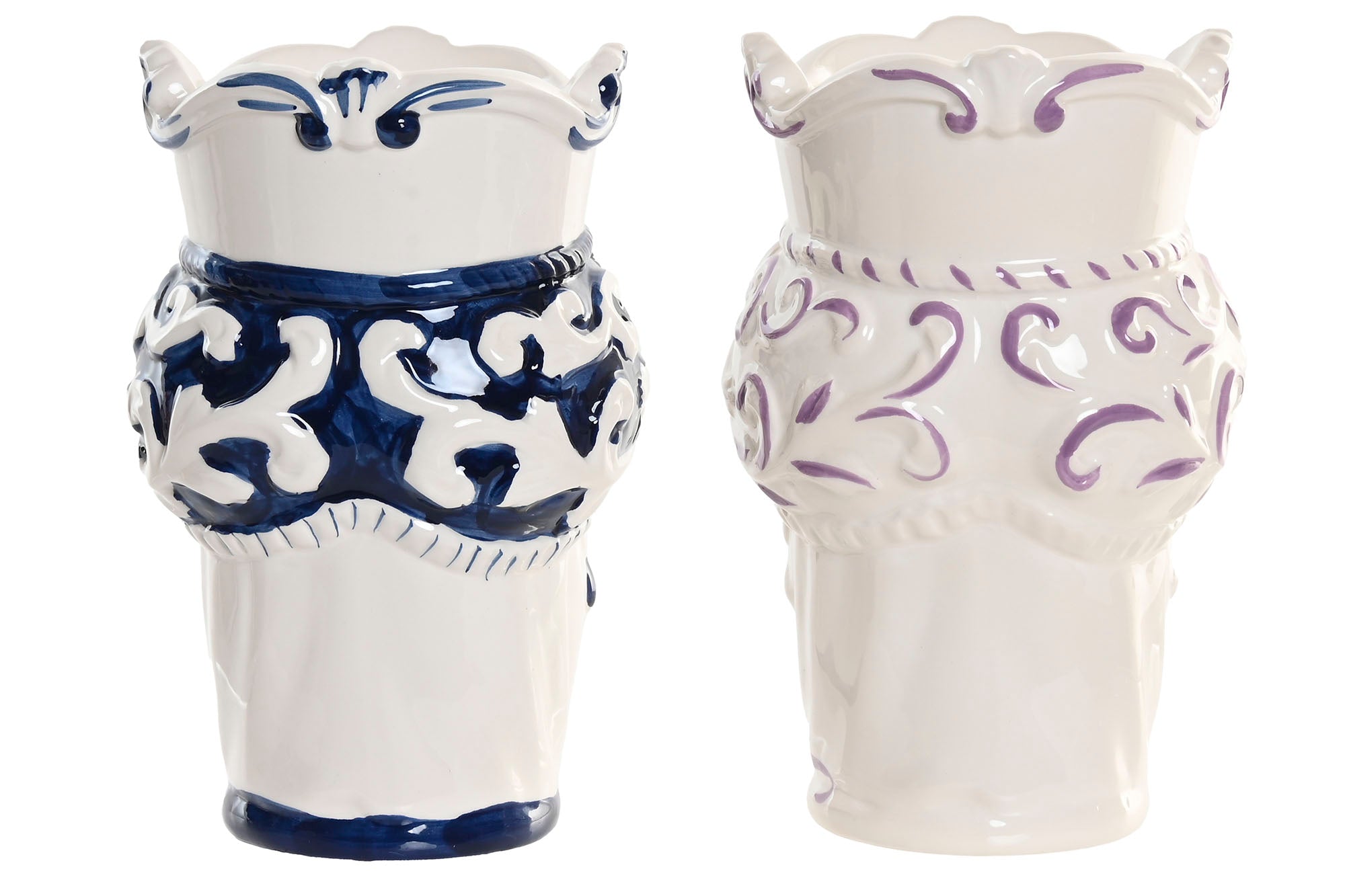 Vaso de Porcelana 12X12X20 Cabeça Siciliana 2 Sul