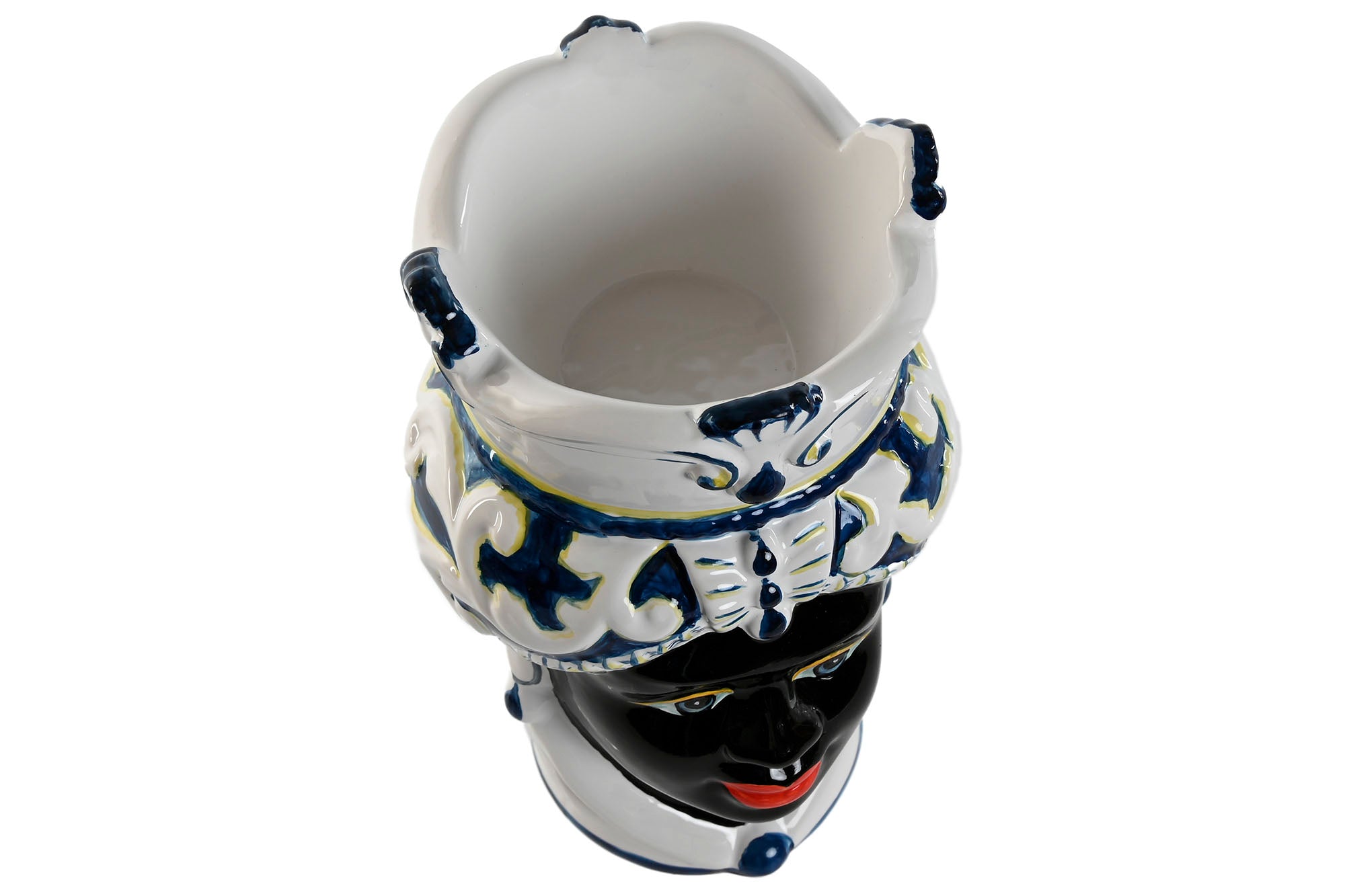 Macetero Porcelana 12X12X20 Cabeza Siciliana 2 Sur