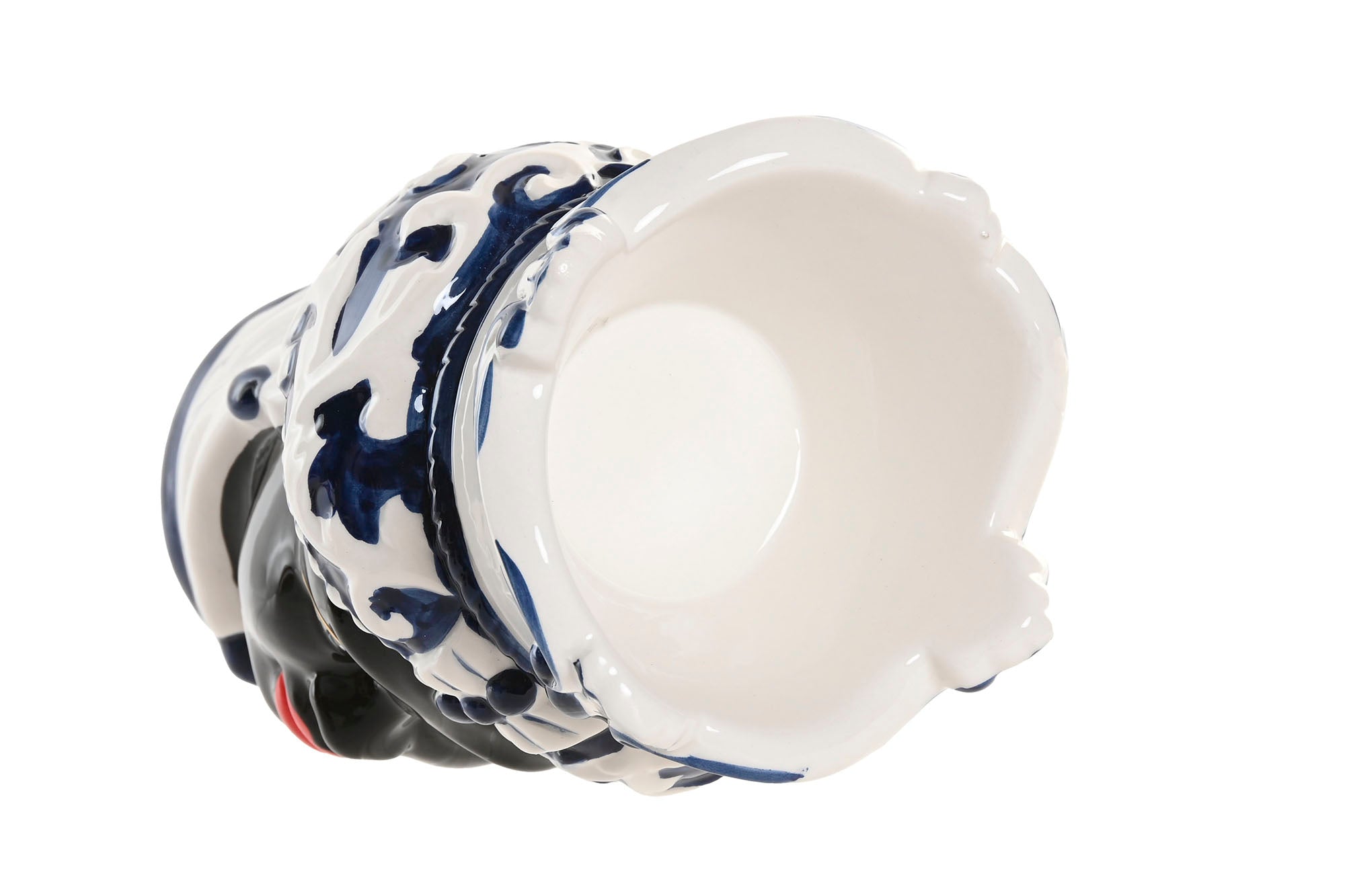 Vaso de Porcelana 12X12X20 Cabeça Siciliana 2 Sul