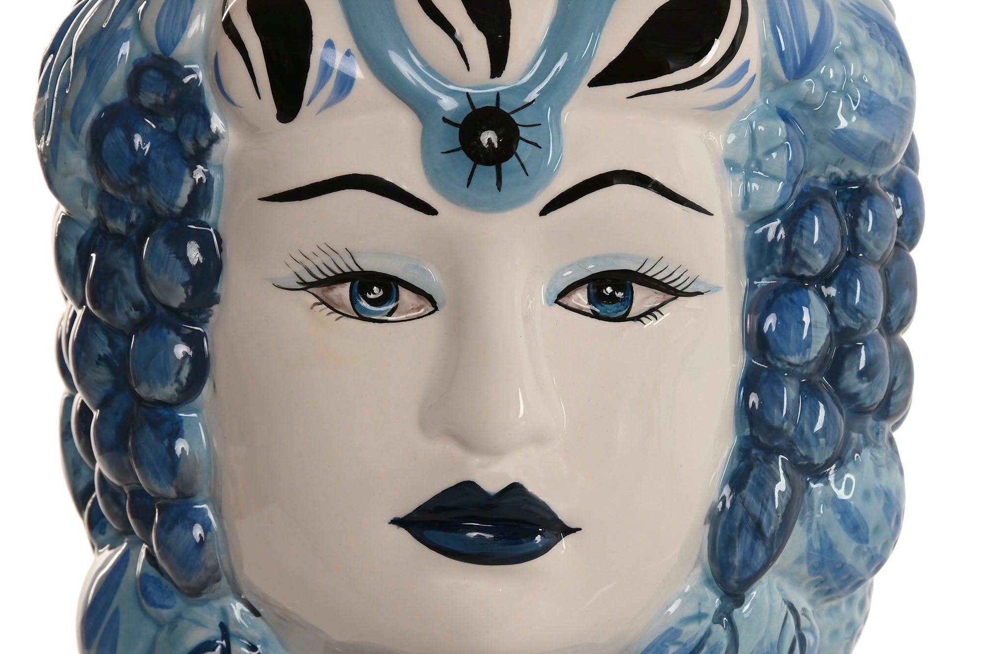 Vaso de Porcelana 15x15x26 2 em 1 Branco