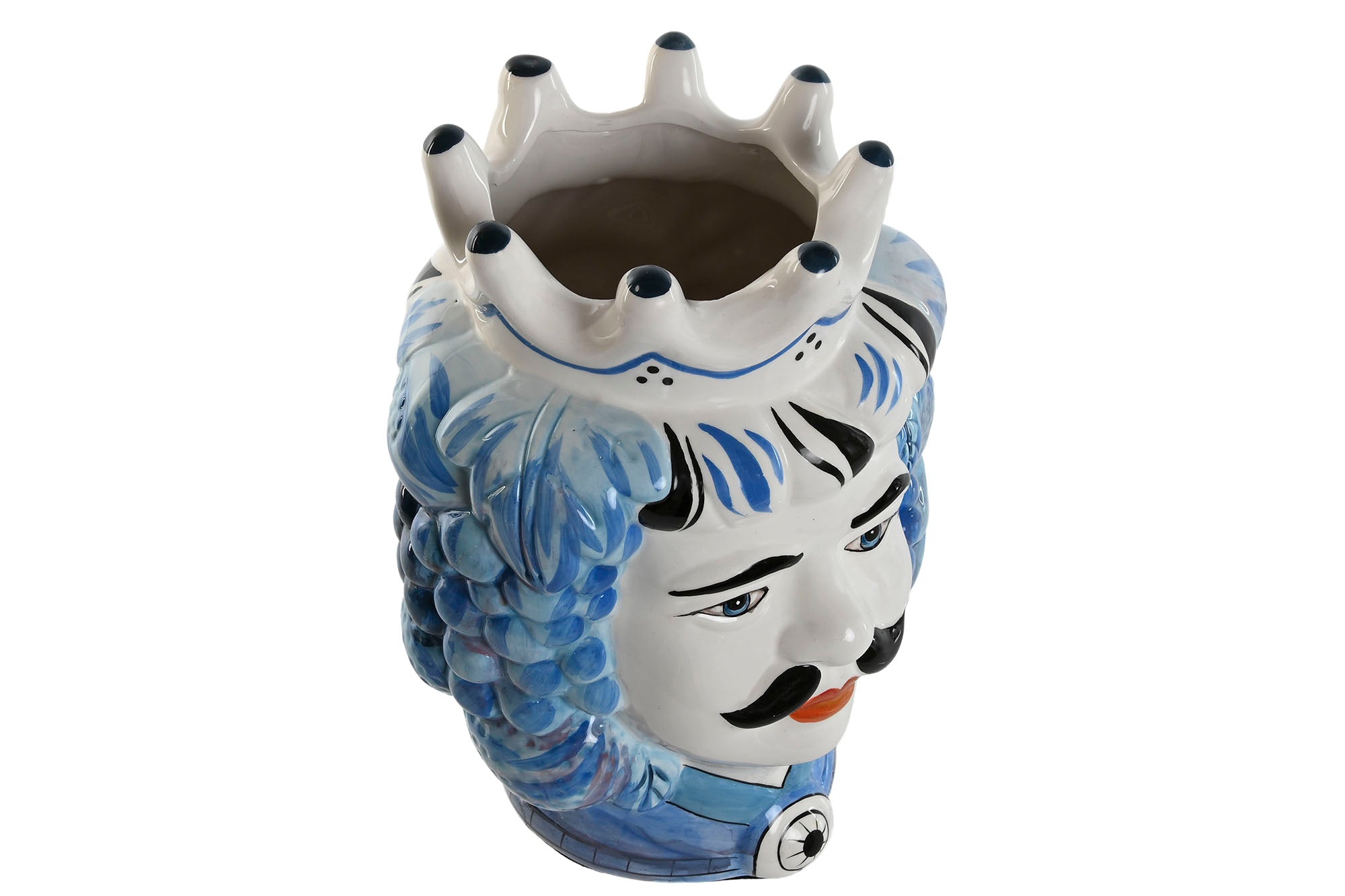 Vaso de Porcelana 15x15x26 2 em 1 Branco