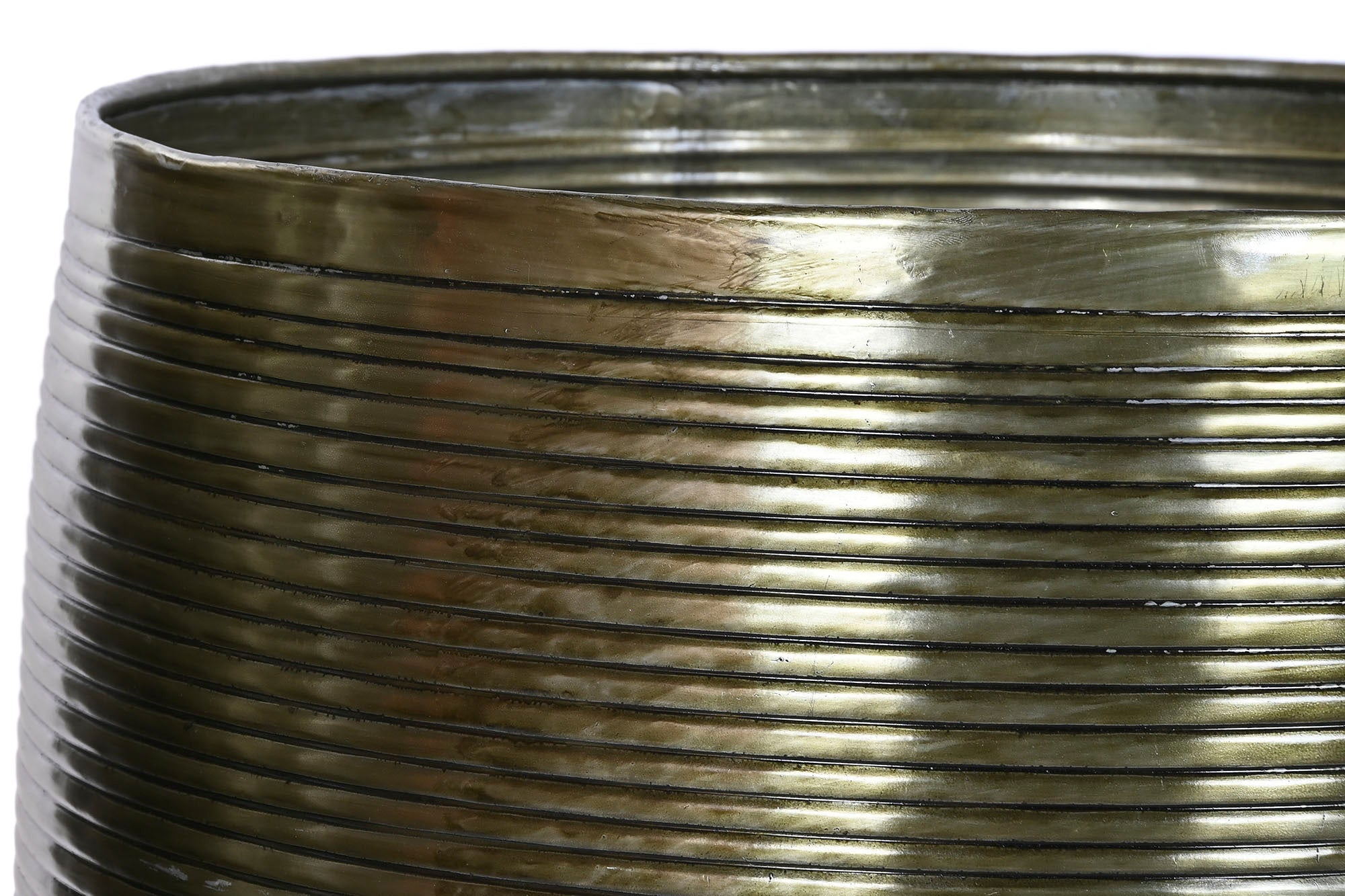 Conjunto de 5 vasos de alumínio 51,5x51,5x91 envelhecidos