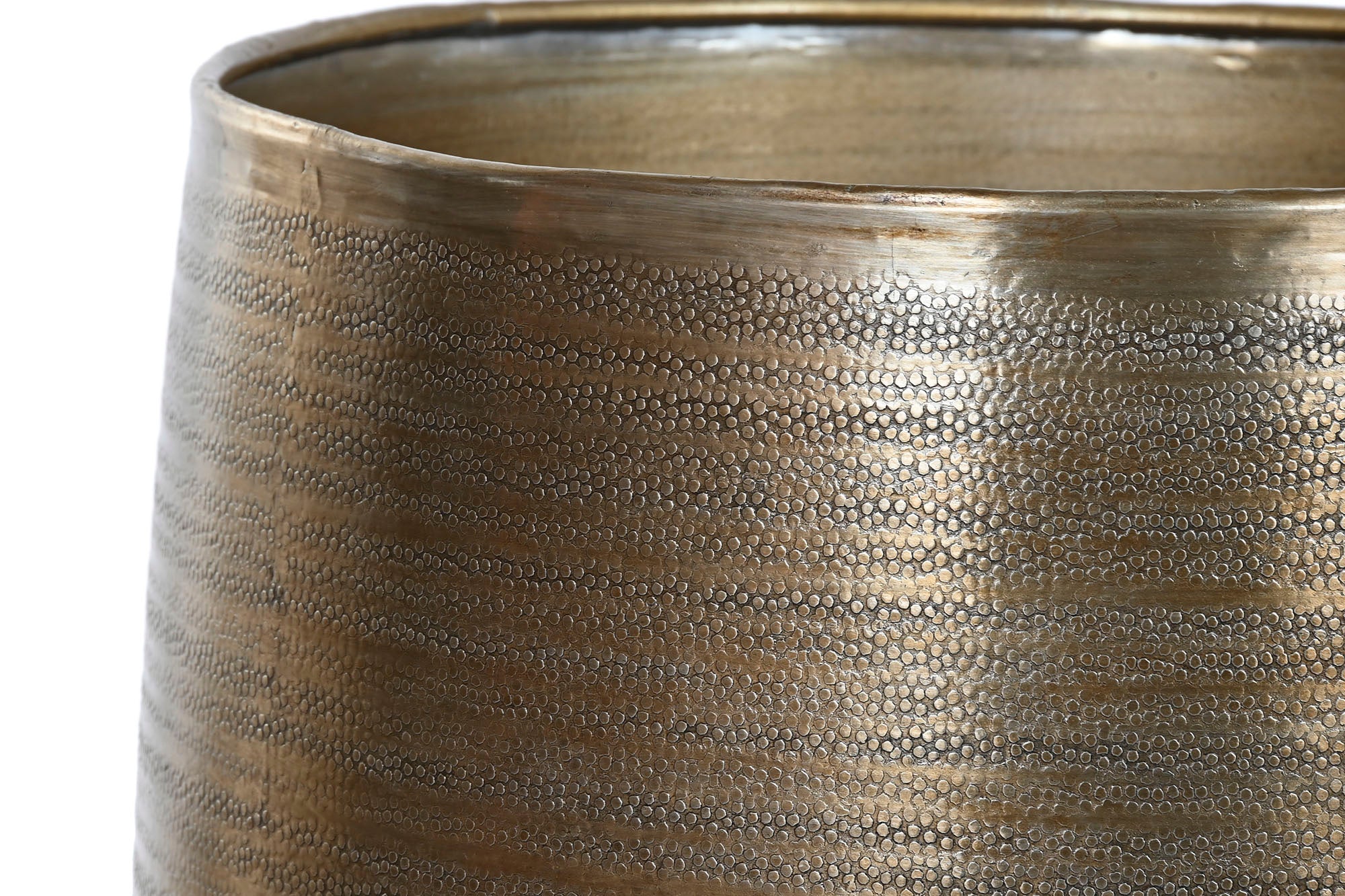 Conjunto de 2 vasos de alumínio 35X35X63 envelhecidos