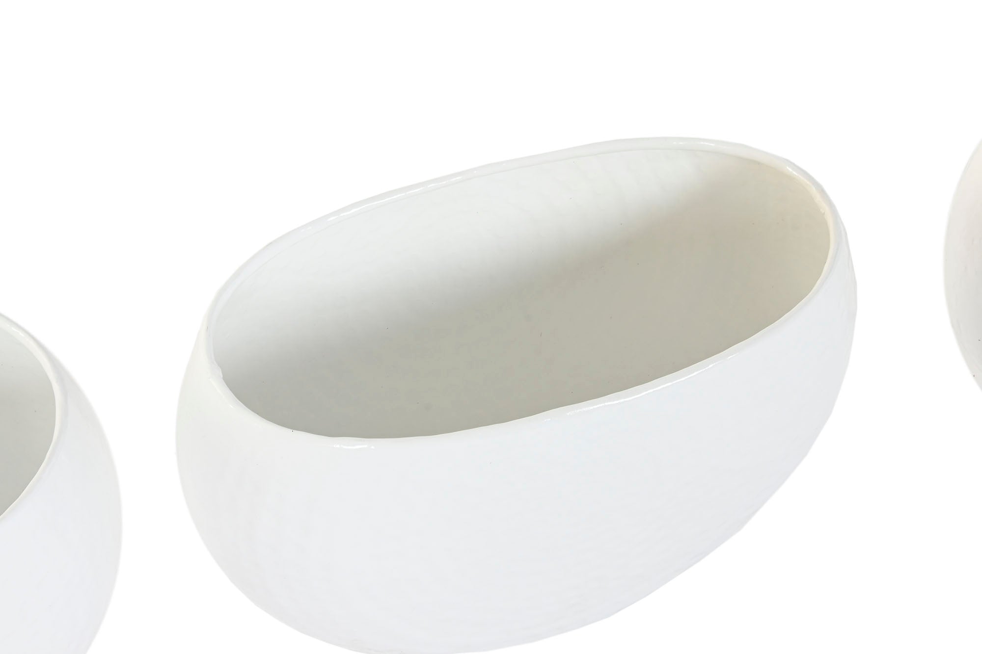 Conjunto de 5 vasos de alumínio 54x24x36 branco