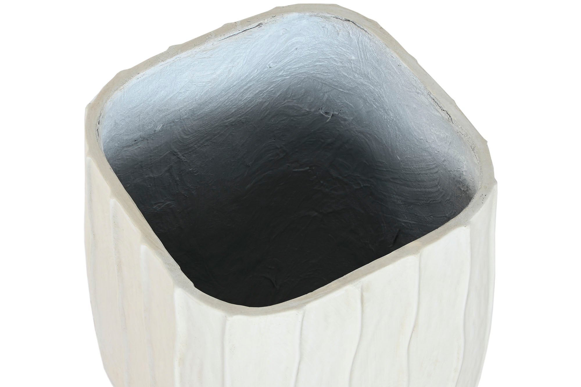 Macetero Fibra Arcilla 32X32X60 Desgastado Crudo