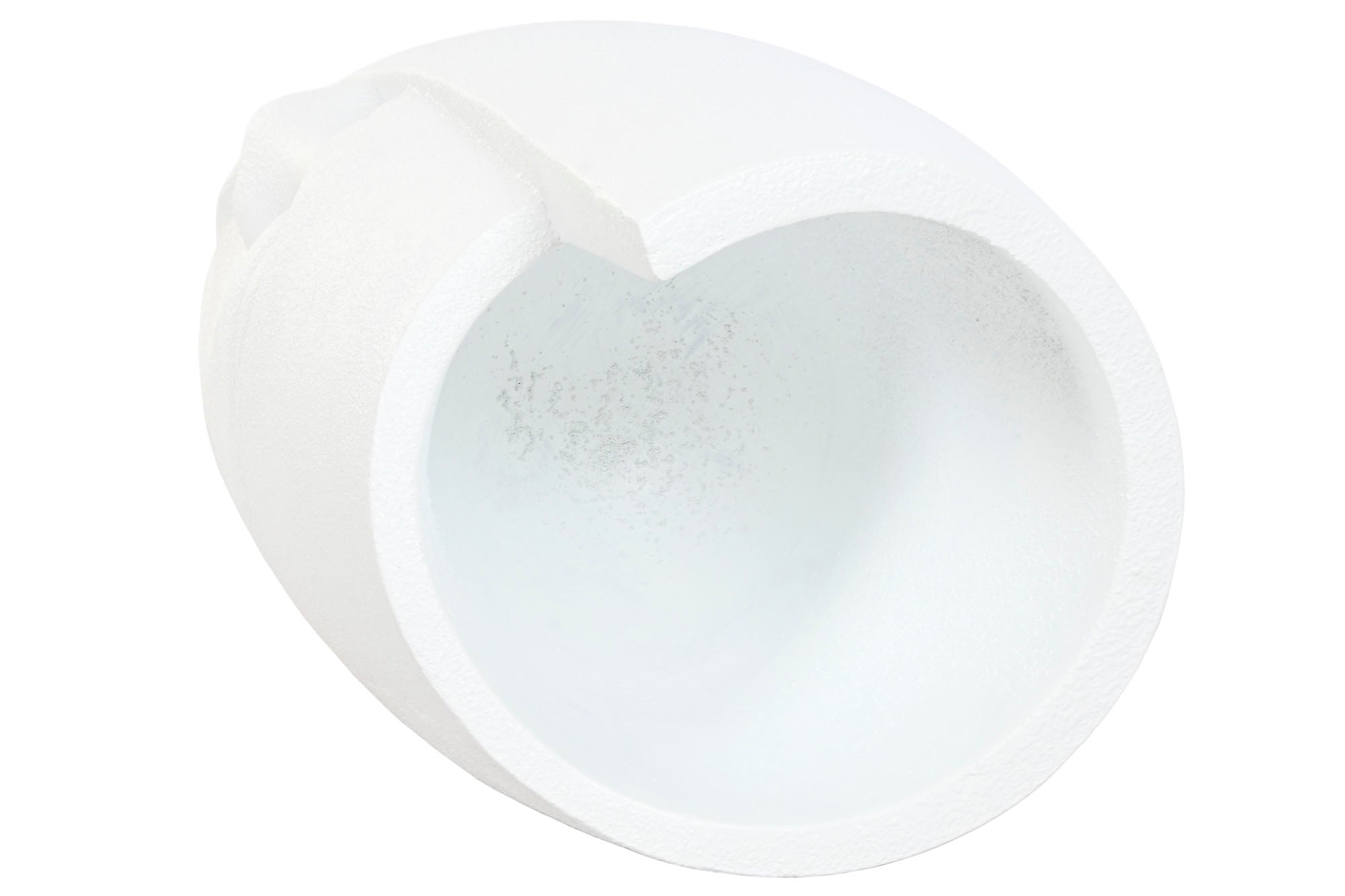 Vaso de Magnésia 33X33X72 Rough Face Branco