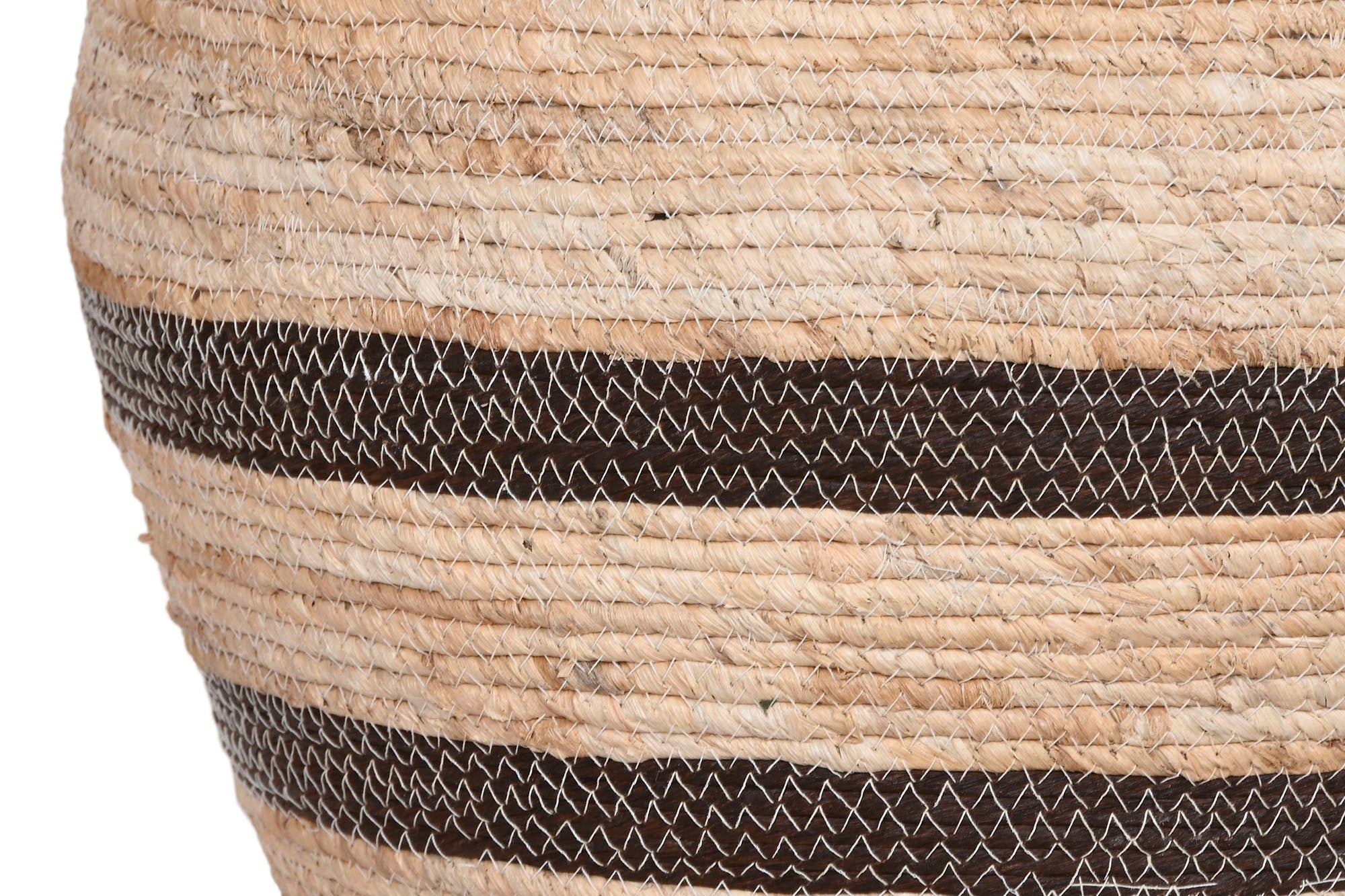 Conjunto de 4 vasos de fibra trançada 60x60x52 natural