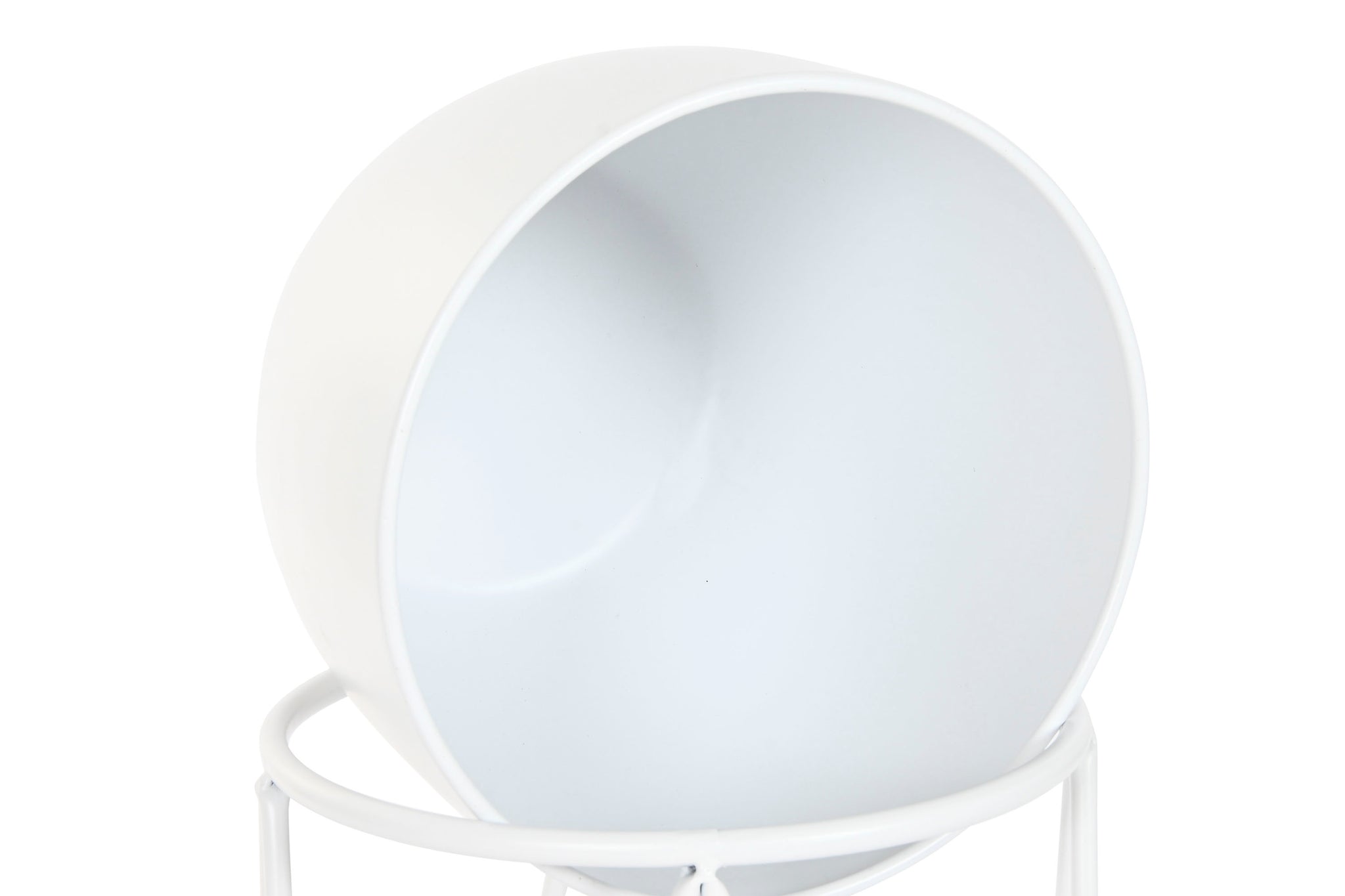 Macetero Set 3 Metal 38X38X80 Blanco