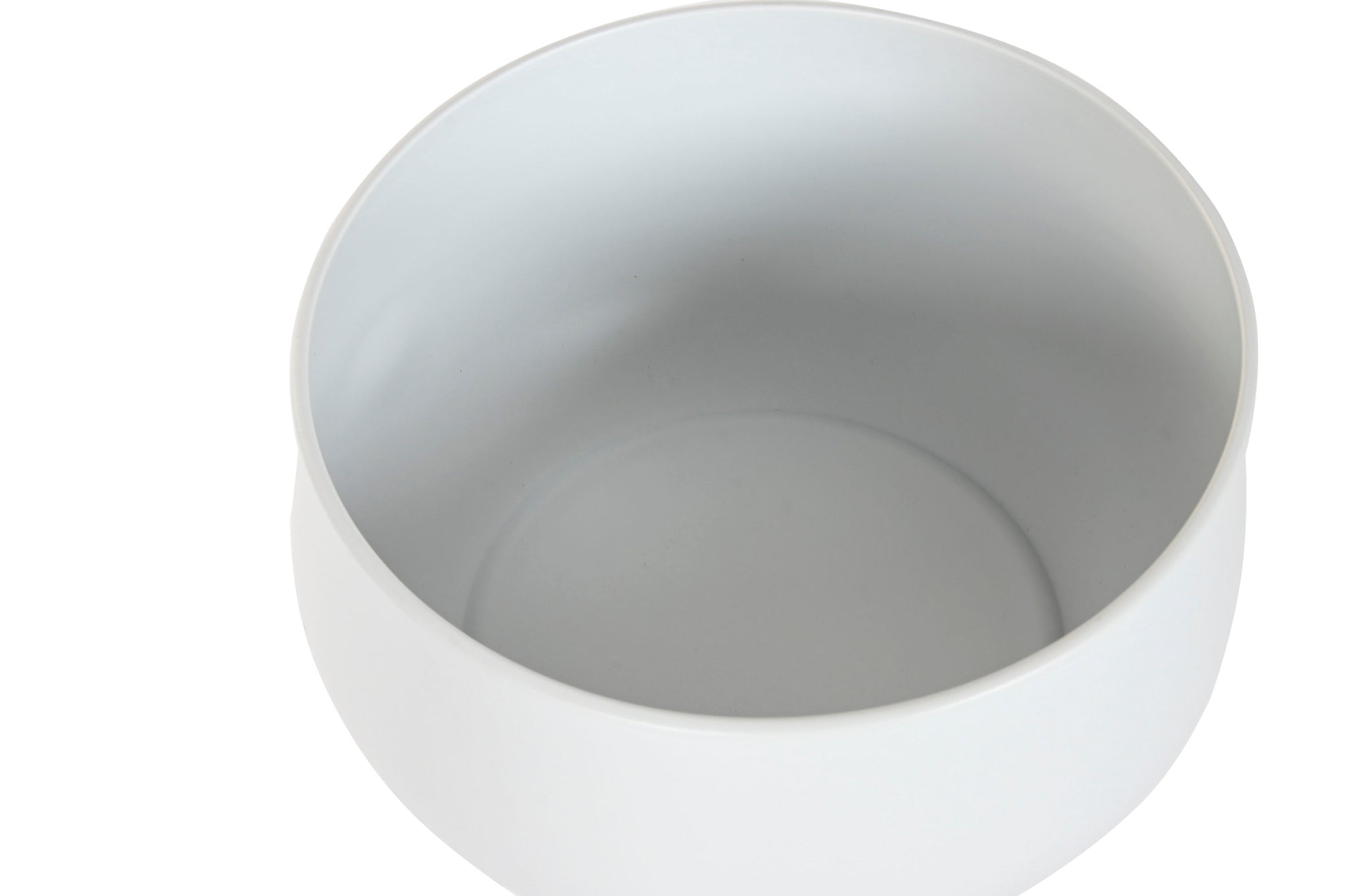 Macetero Set 2 Metal 34X34X70 Blanco