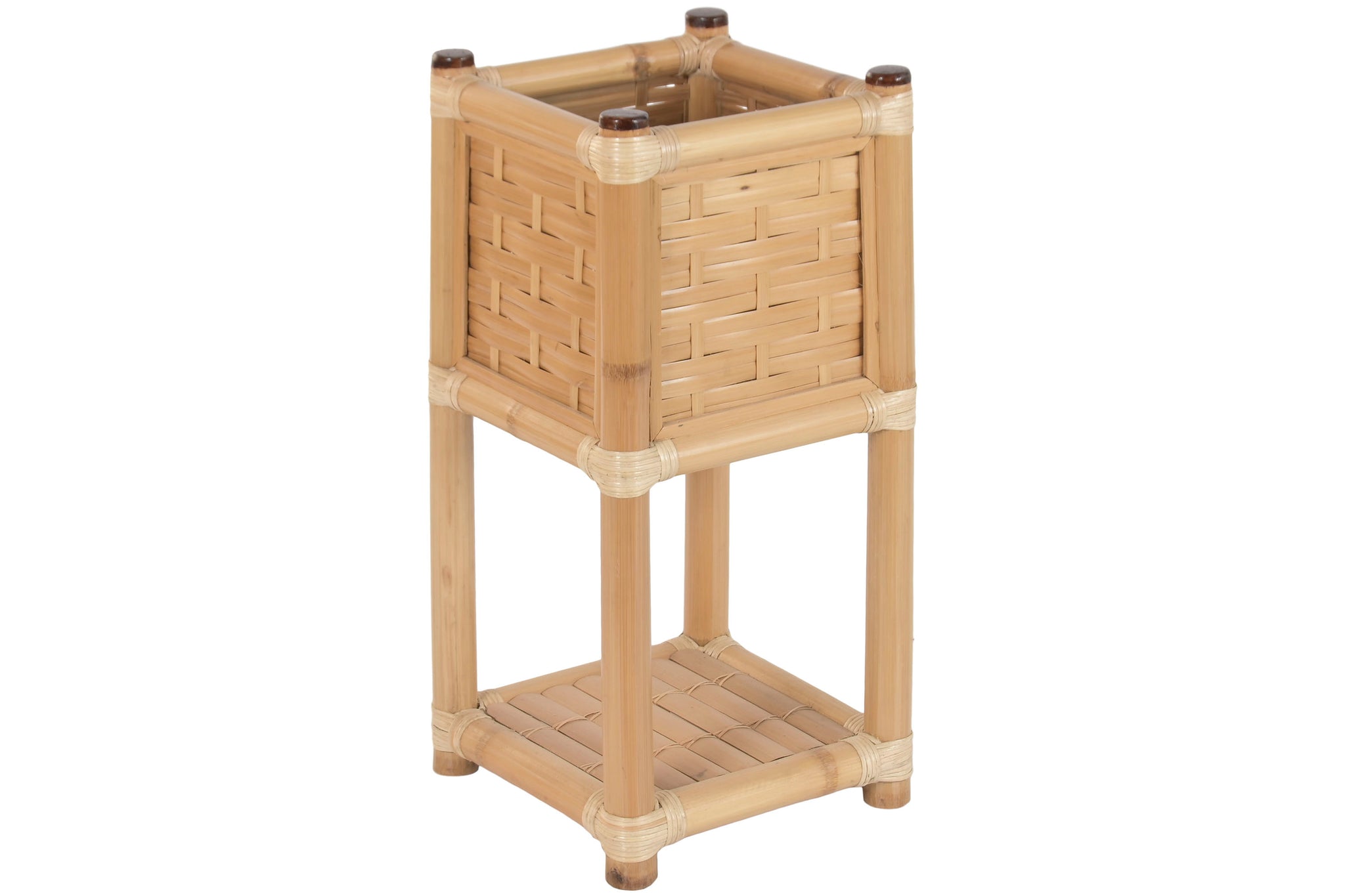 Macetero Bambu Ratan 35X35X76 Natural