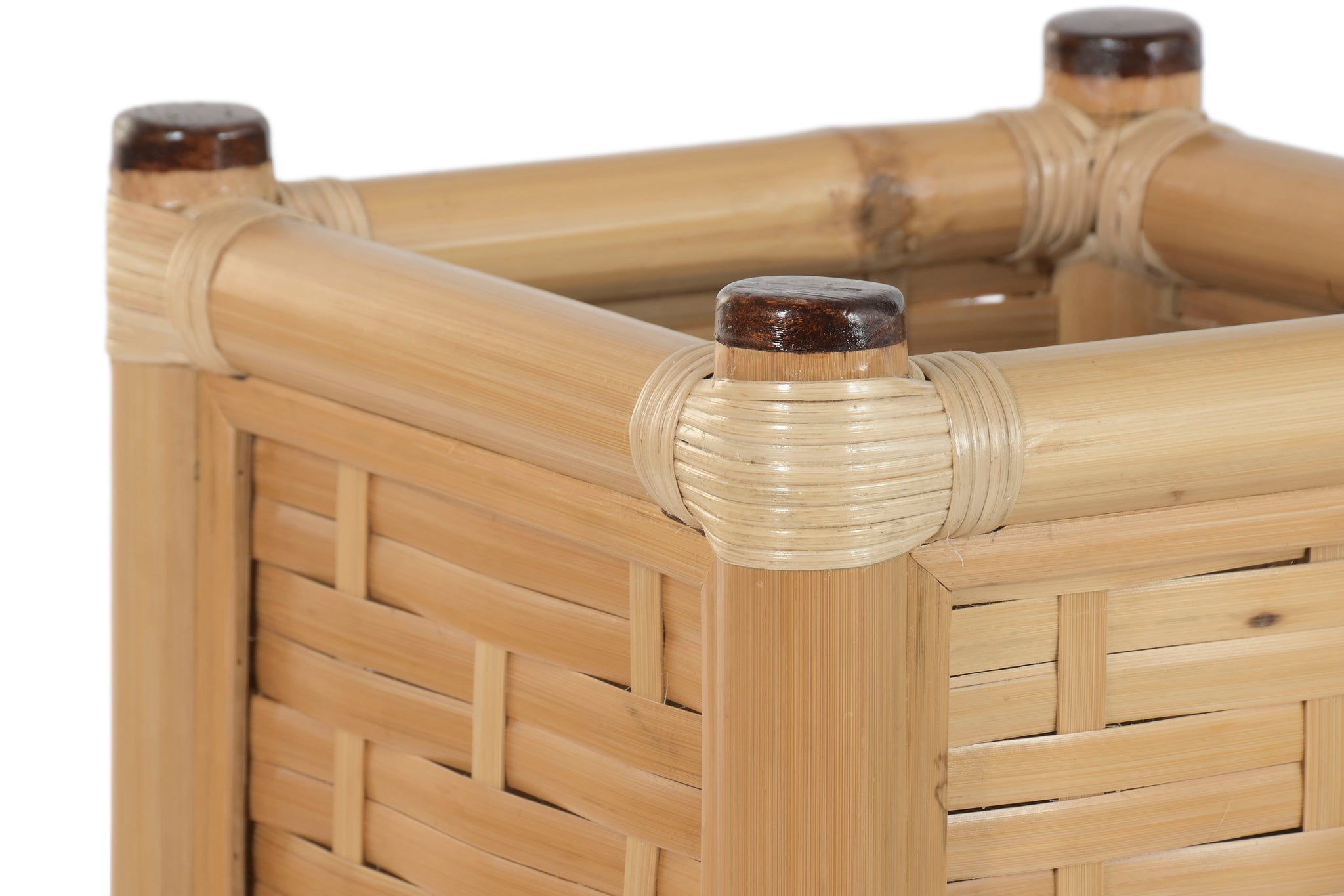 Macetero Bambu Ratan 35X35X76 Natural