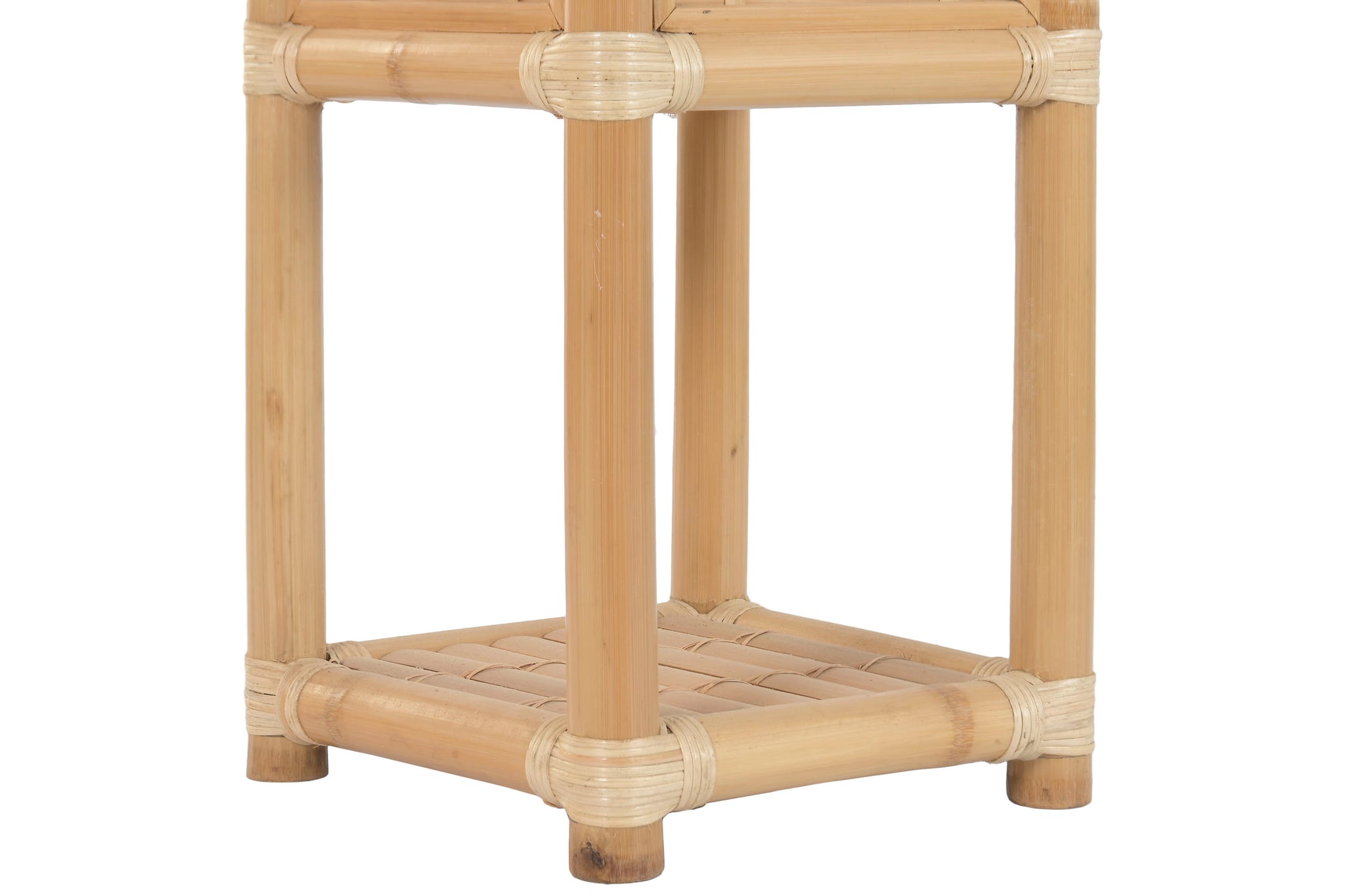 Macetero Bambu Ratan 35X35X76 Natural