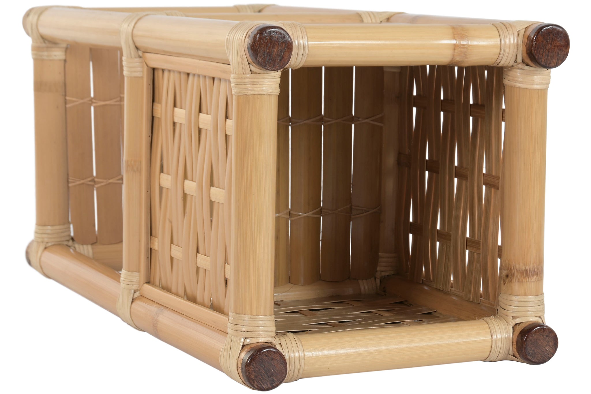 Macetero Bambu Ratan 35X35X76 Natural