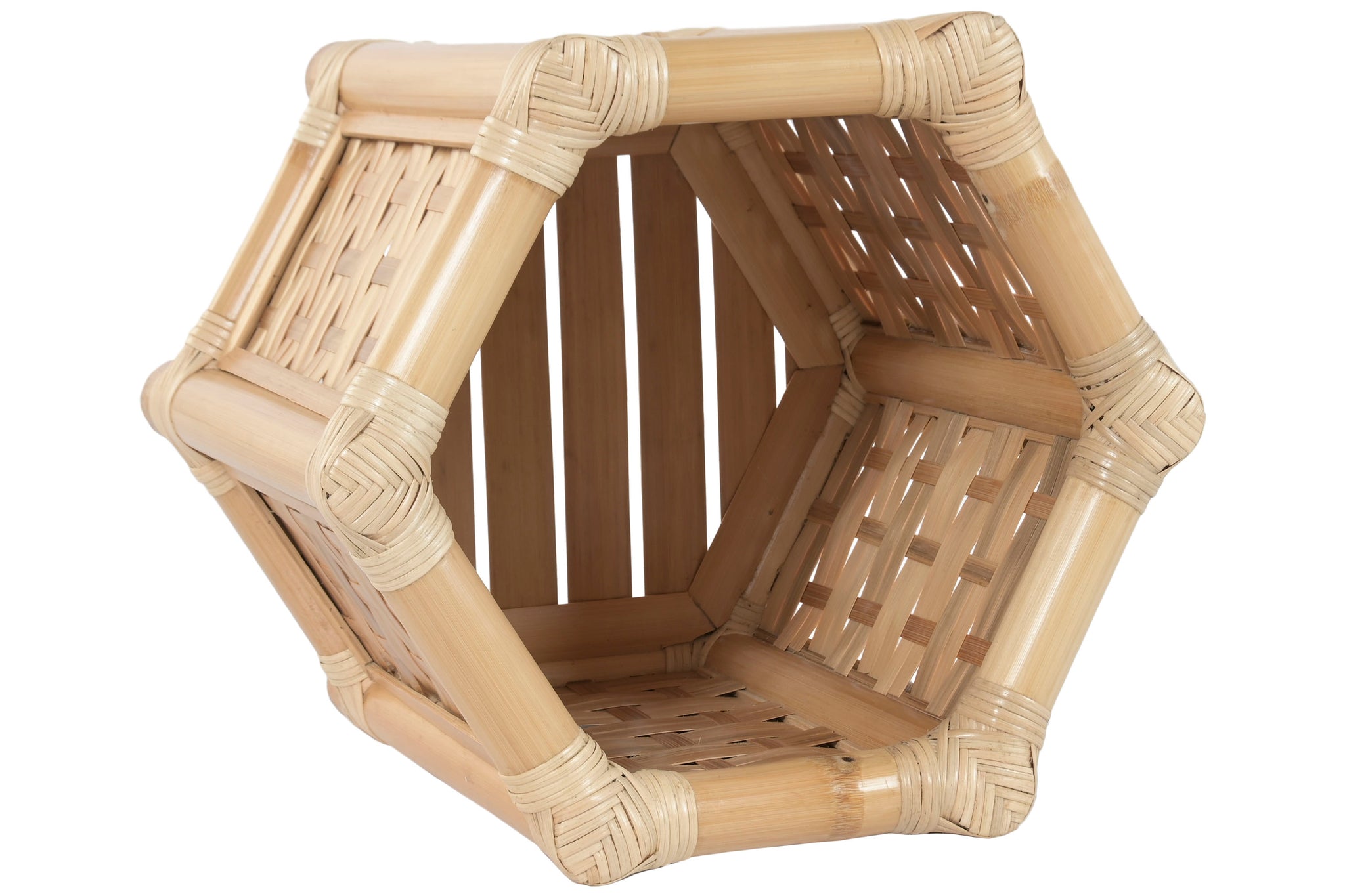 Macetero Bambu Ratan 46X40X40 Natural