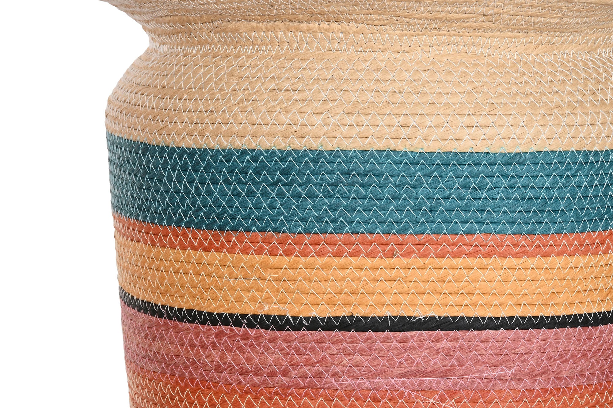 Macetero Set 4 Fibra 55X55X100 Natural Multicolor