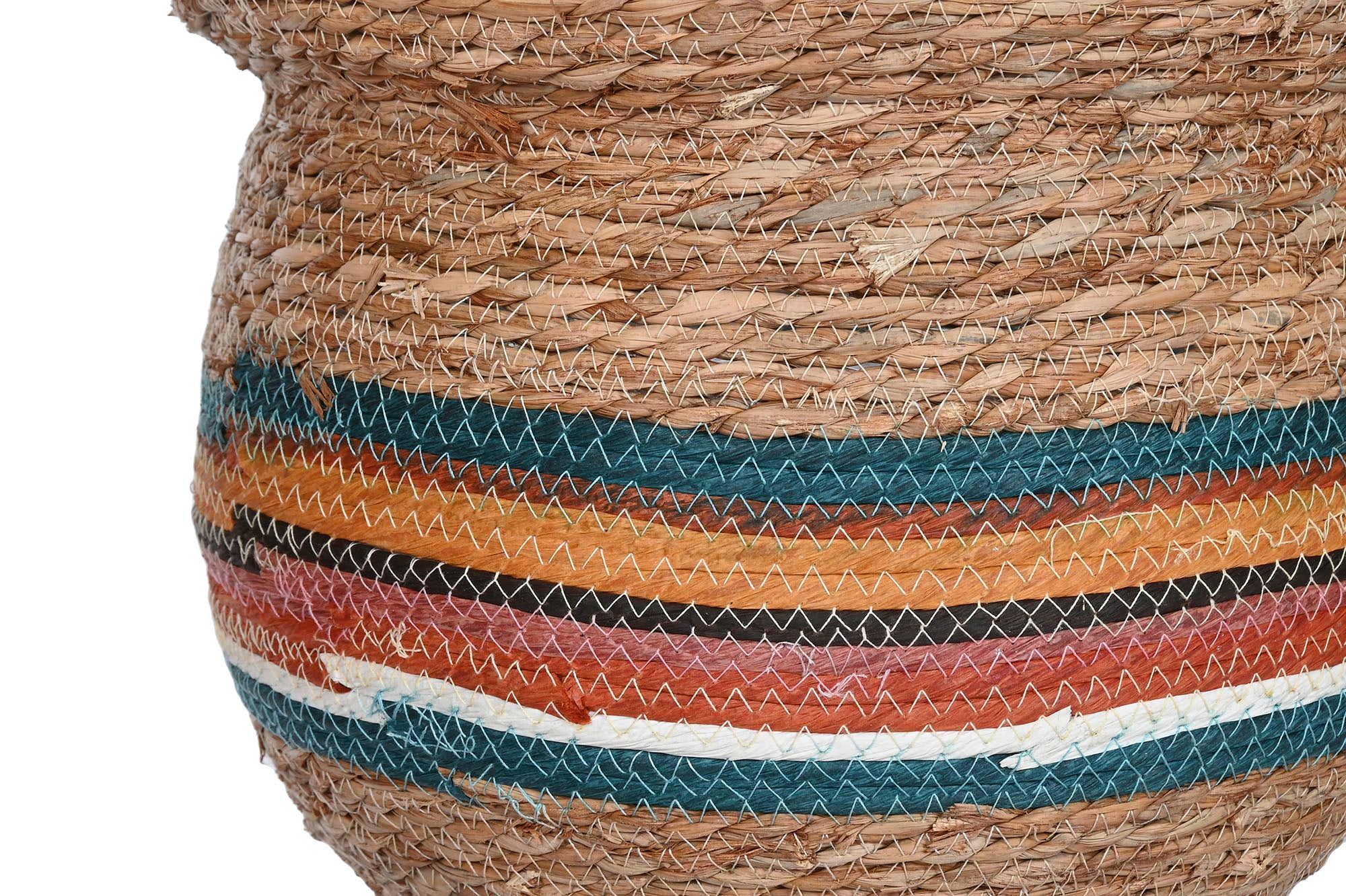 Macetero Set 10 Fibra 75X75X47 Natural Multicolor