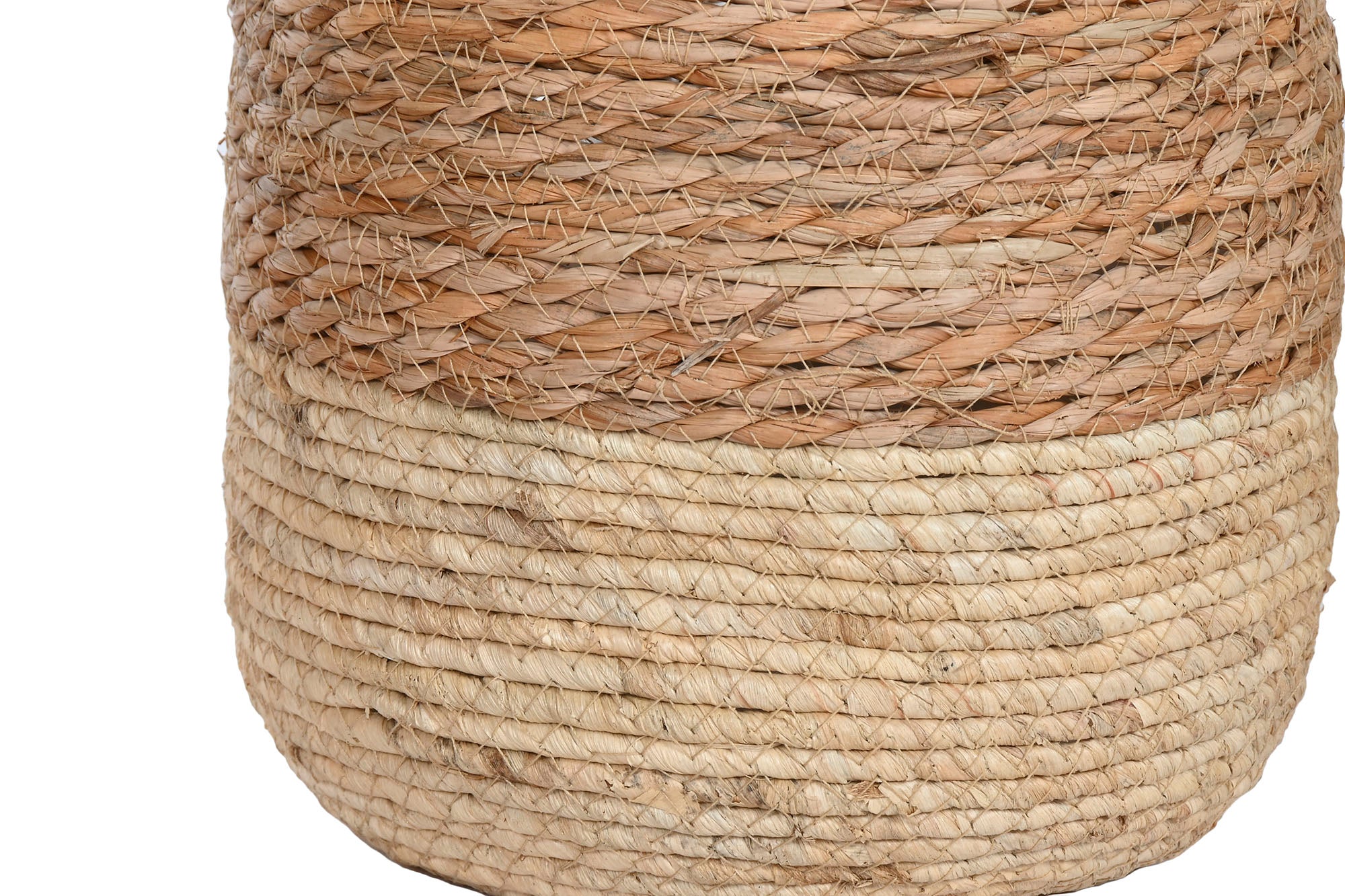 Macetero Set 10 Fibra 68X68X53 Natural Bicolor