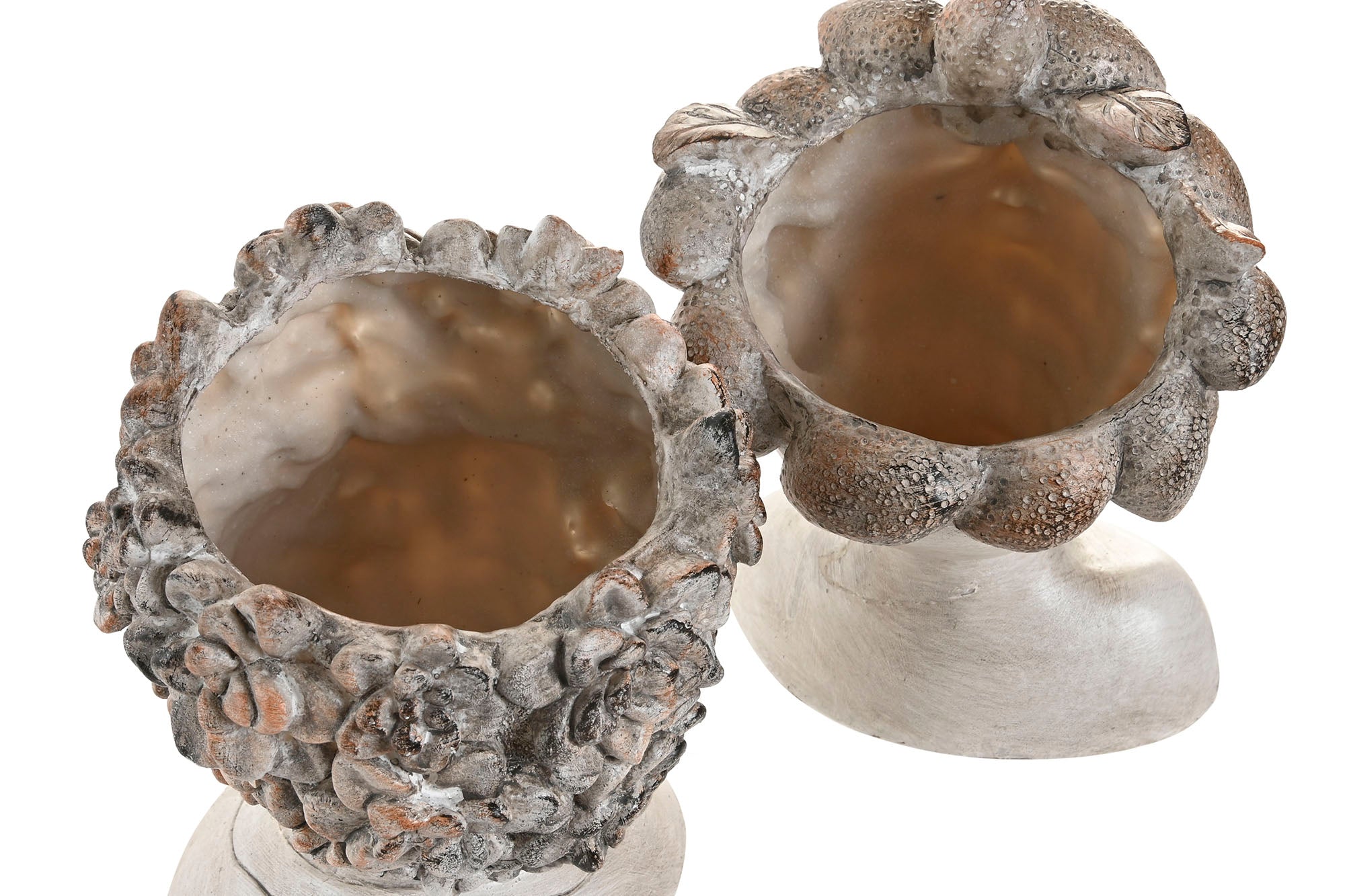 Macetero Resina 18X15X23 Cara Envejecido 2 Surt.