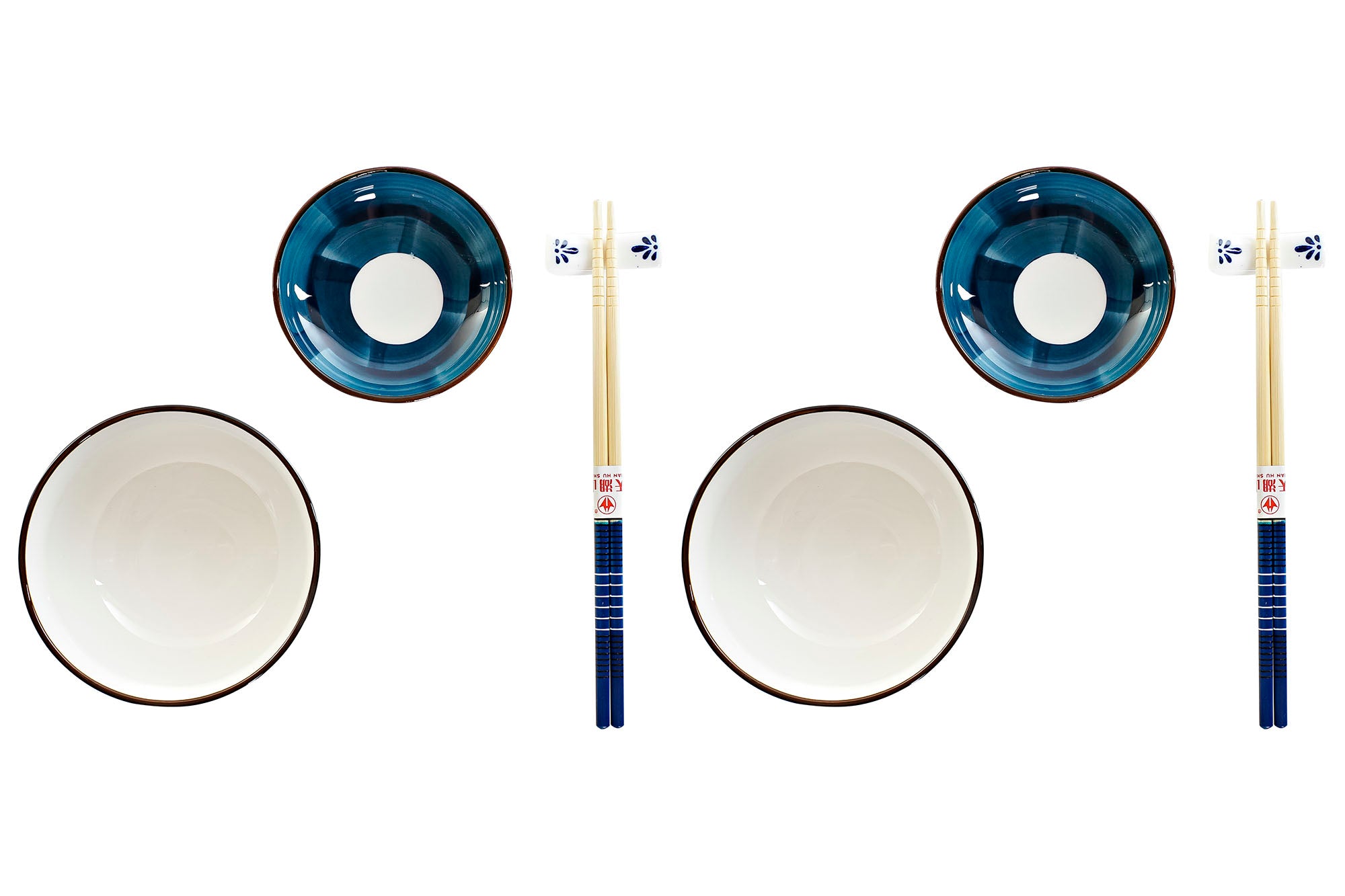 Sushi Set 8 Porcelana Bambu 34X29,5X7,3 Azul