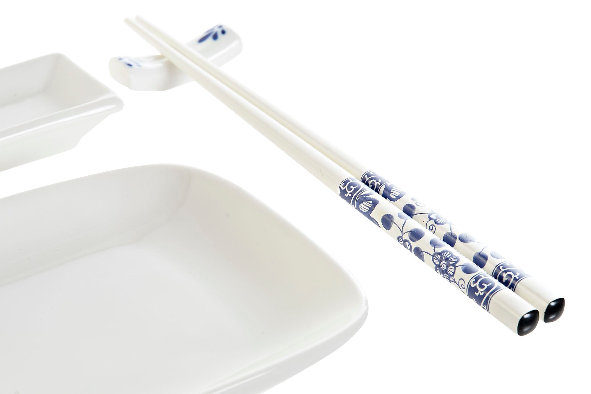 Sushi Set 10 Porcelana Bambu 33,5X34,5X9 Blanco