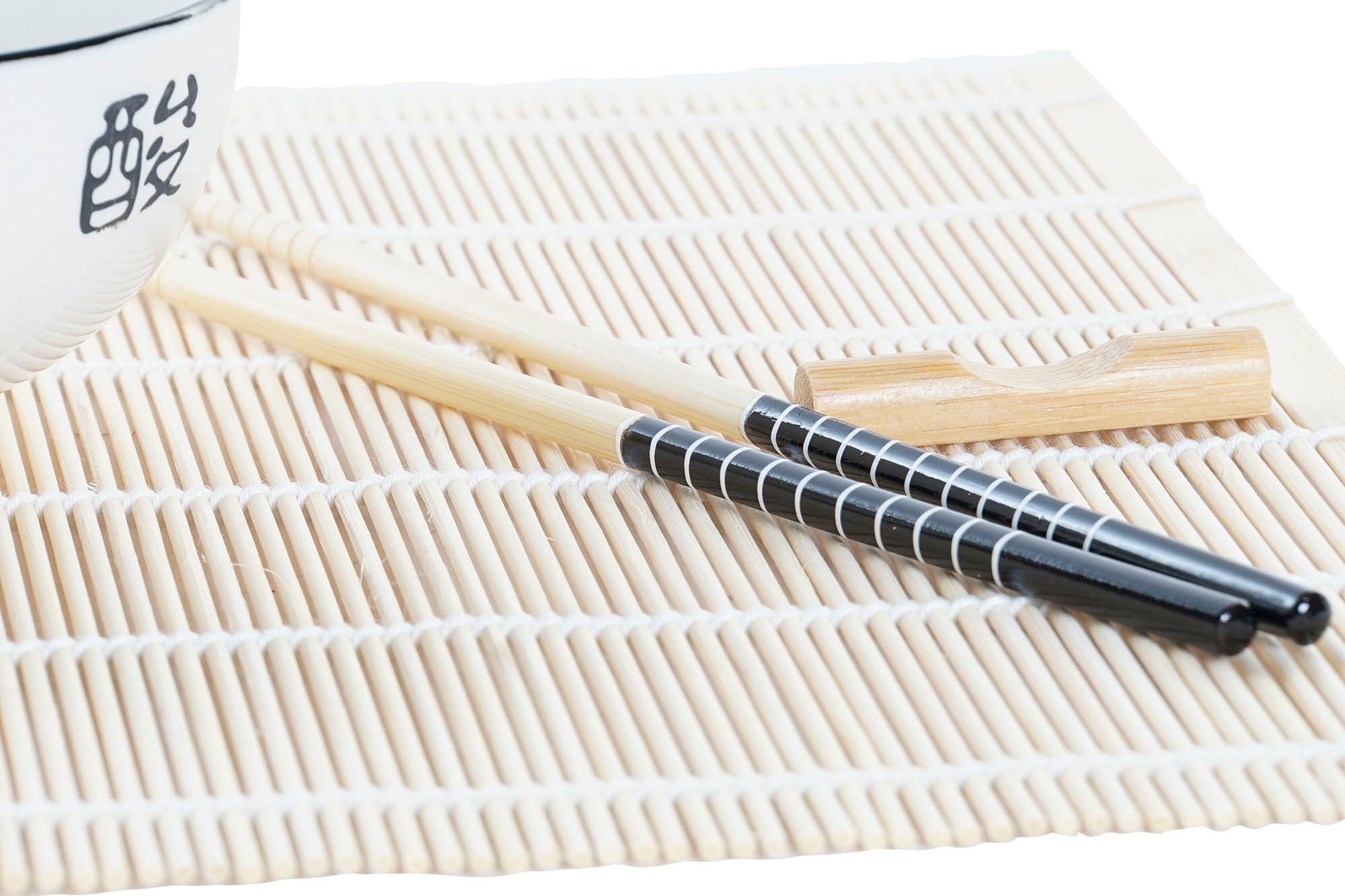 Sushi Set 16 Bambu Gres 14,5X14,5X31 Blanco