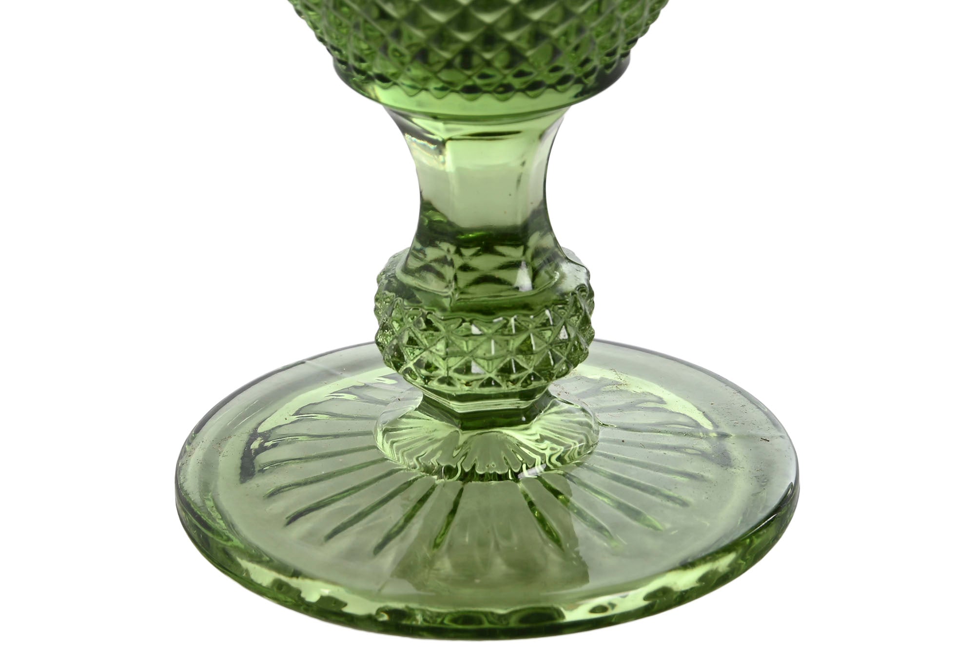 Copa Set 6 Cristal 8X8X15,5 240Ml, Grabado Verde