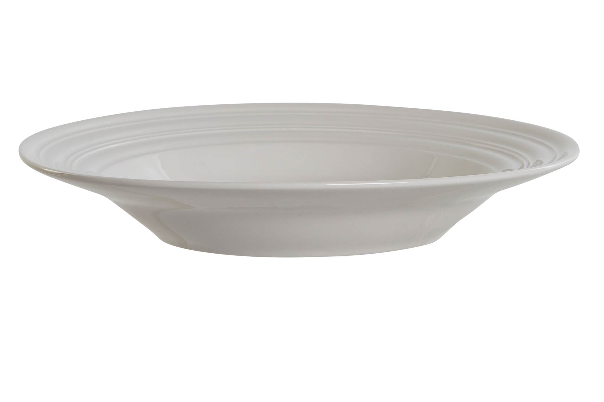 Plate Set 4 Porcelain 20X20X3 Deep White